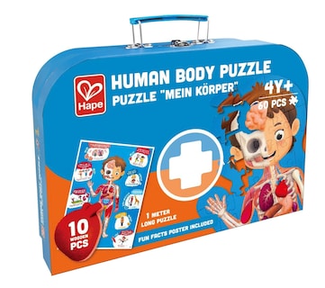 Foto 1 | Puzzle Con Forma De Cuerpo Humano, 60 Piezas, Educativo Para Mayores De 4 Años - Venta Internacional.