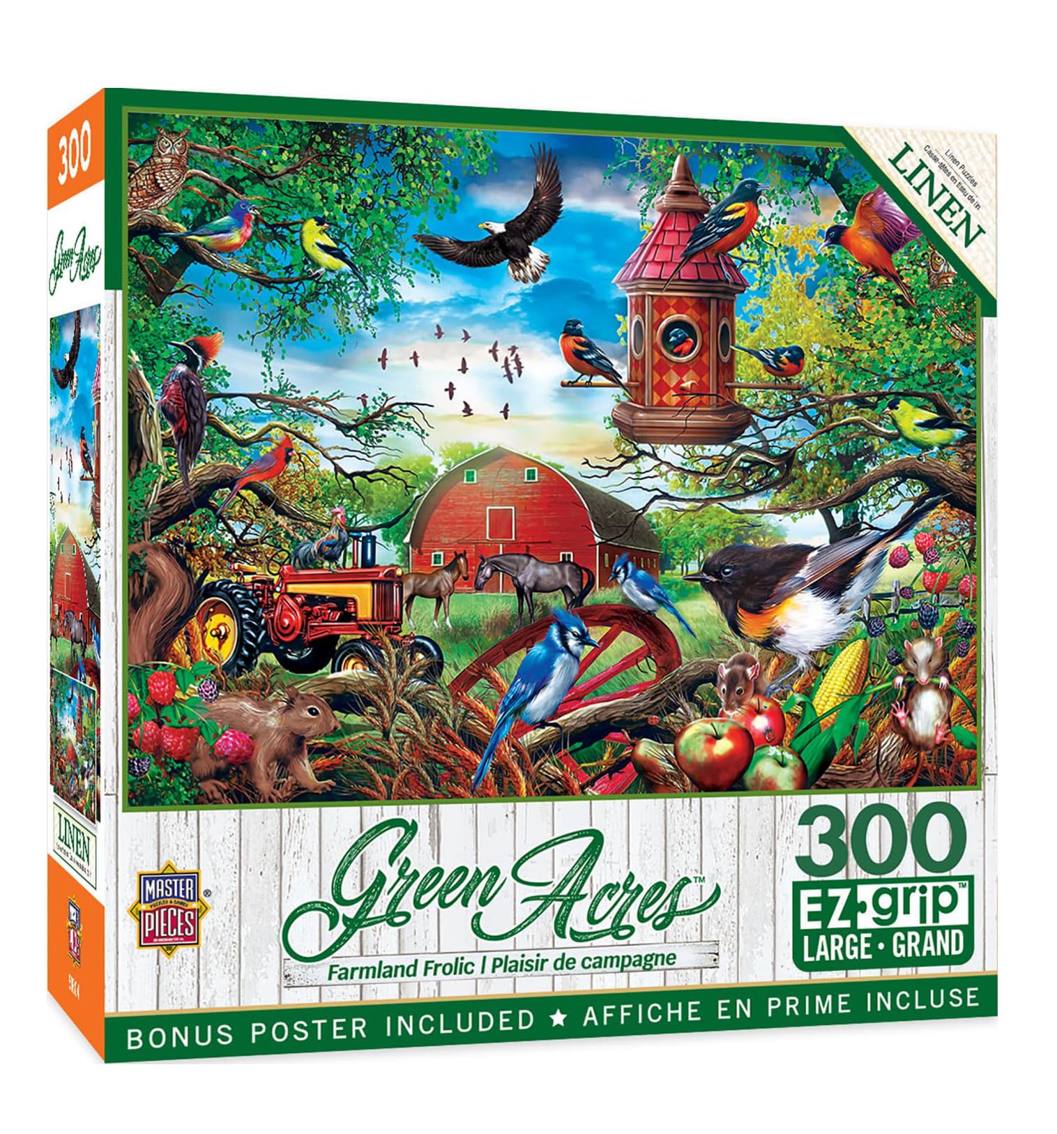 Foto 1 | Rompecabezas Masterpieces Farmland Frolic 300 Piezas - Venta Internacional.
