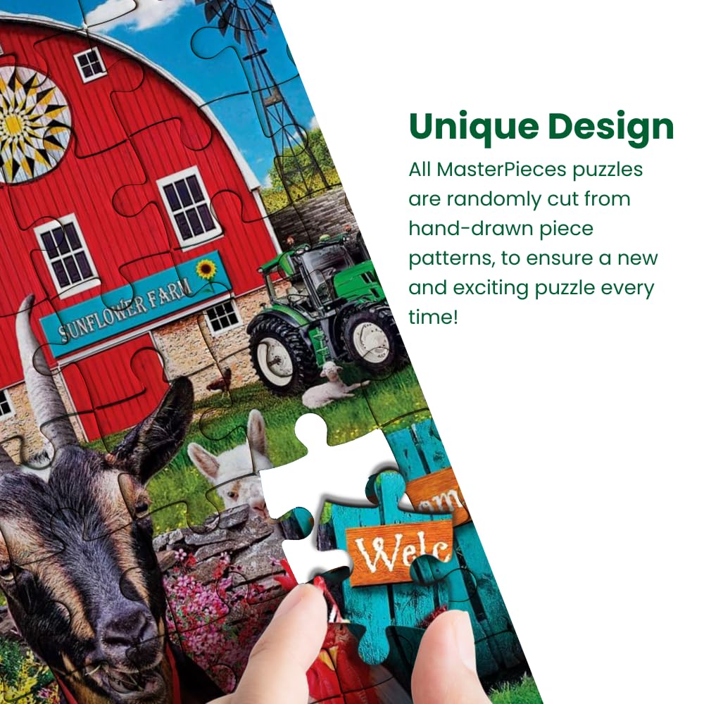 Foto 5 | Rompecabezas Masterpieces Farmland Frolic 300 Piezas - Venta Internacional.