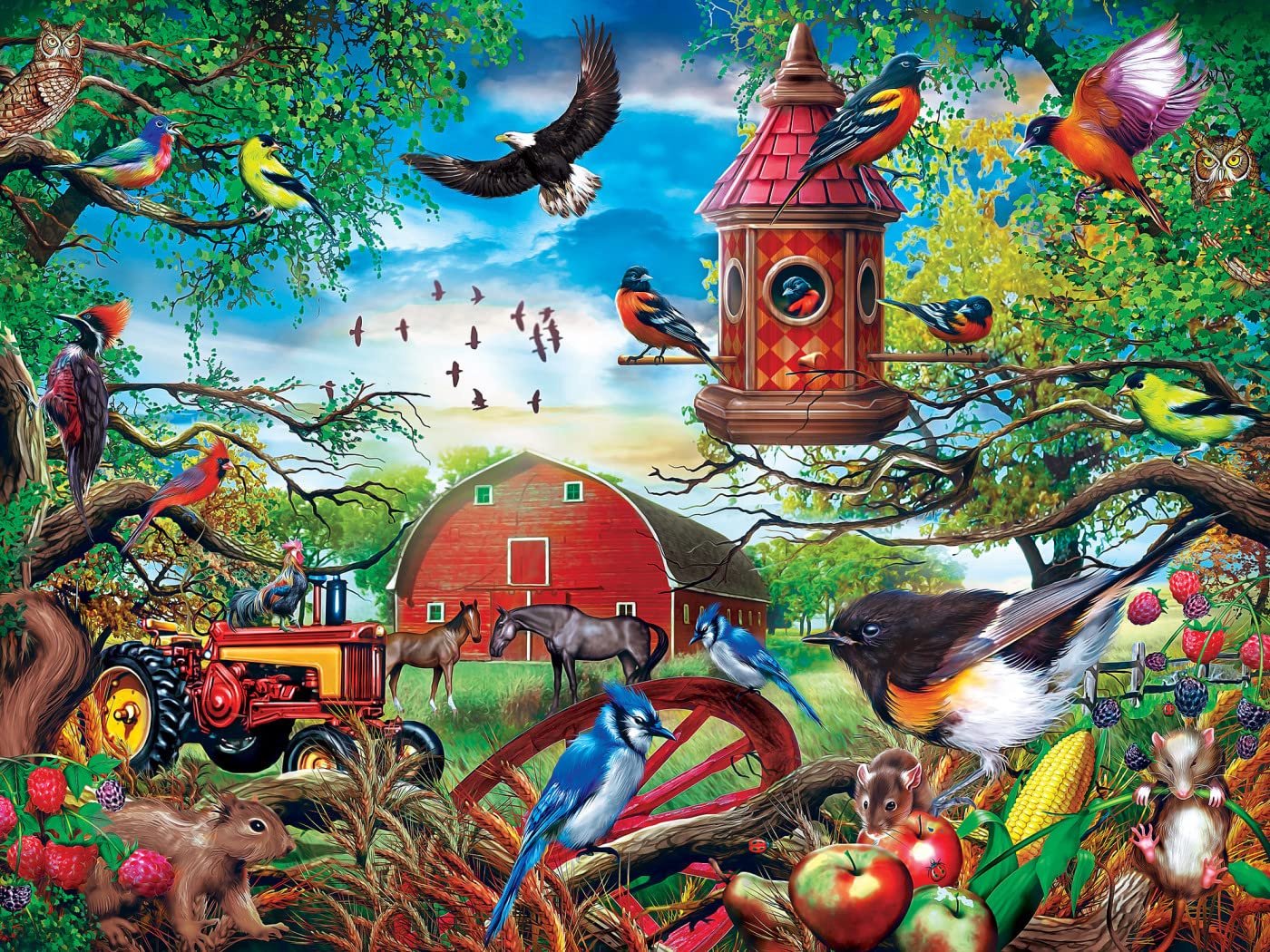 Foto 8 pulgar | Rompecabezas Masterpieces Farmland Frolic 300 Piezas - Venta Internacional.