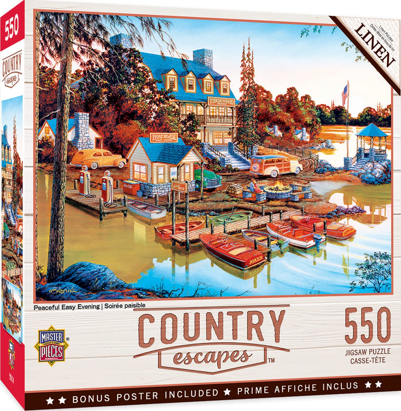 Foto 1 | Rompecabezas Masterpieces Peaceful Easy Evening, 550 Piezas - Venta Internacional.