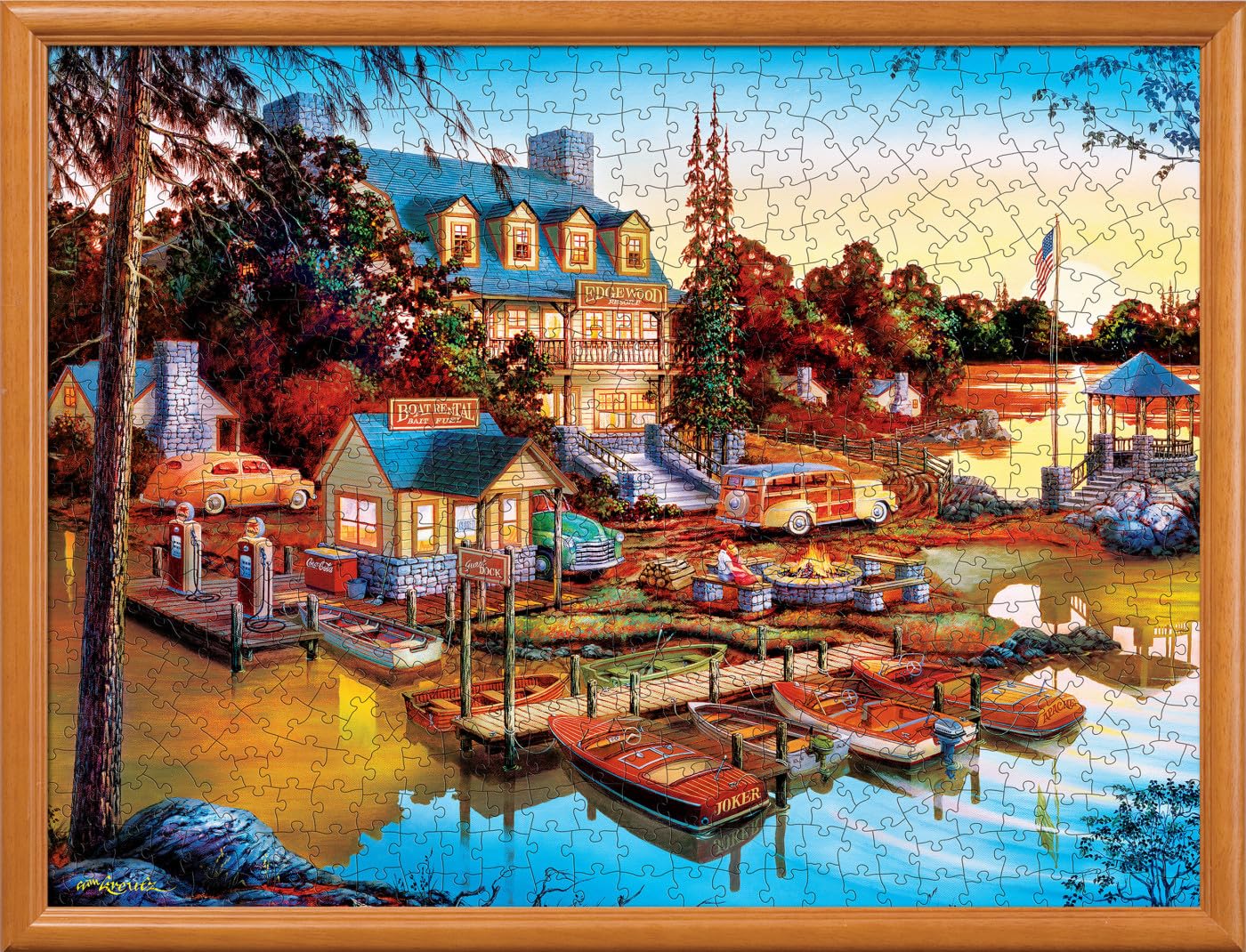 Foto 4 | Rompecabezas Masterpieces Peaceful Easy Evening, 550 Piezas - Venta Internacional.