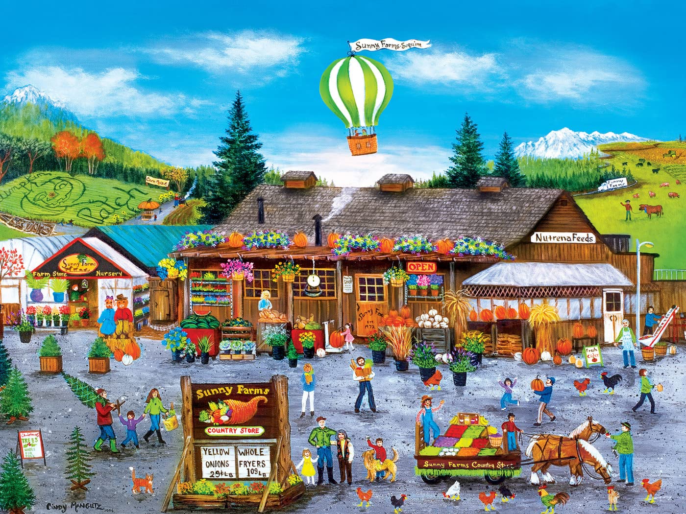 Foto 2 | Rompecabezas Masterpieces Sunny Farms 750 Piezas - Venta Internacional.