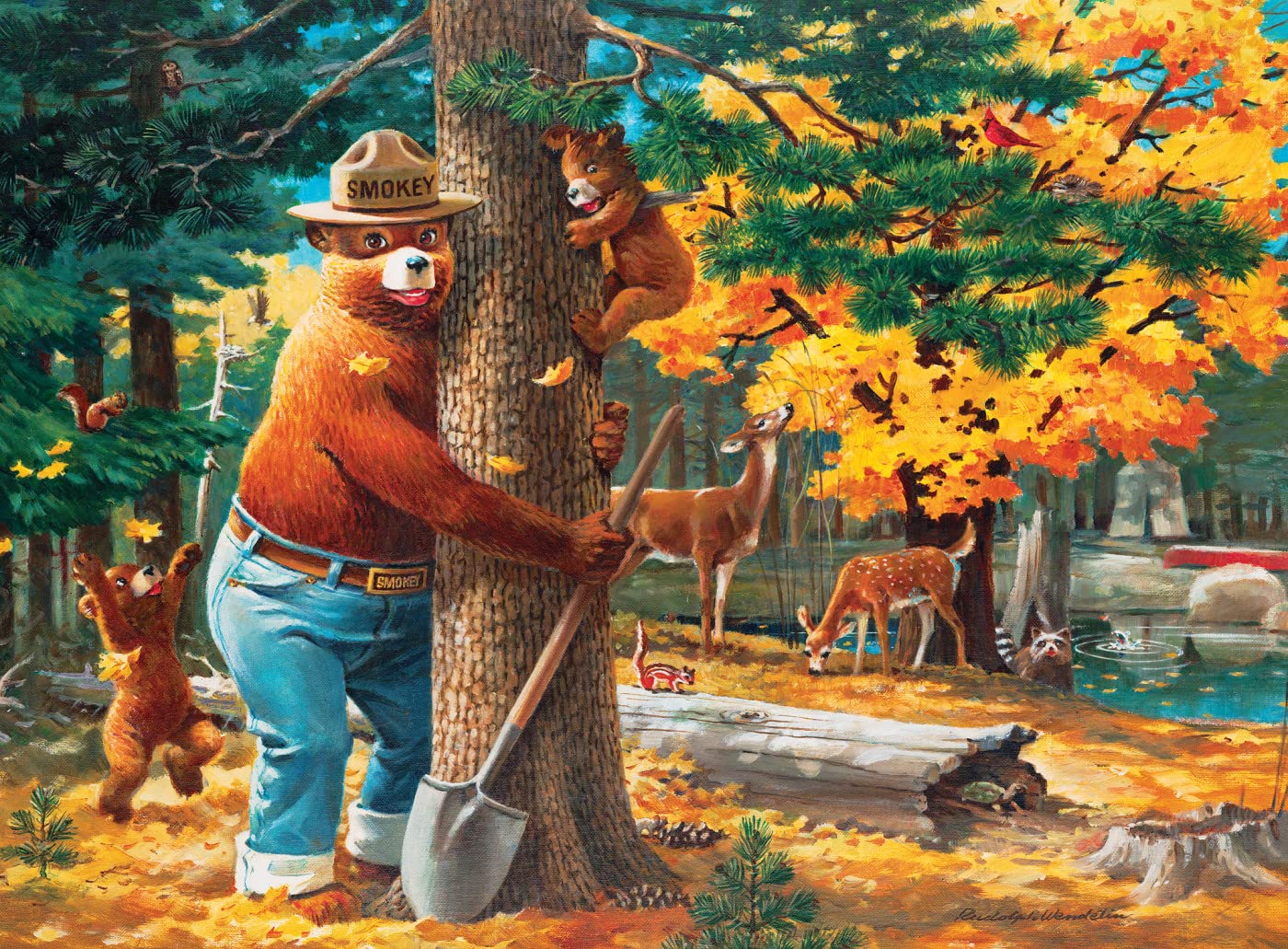 Foto 8 pulgar | Rompecabezas Masterpieces Smokey Bear 100 Piezas Para Niños - Venta Internacional.