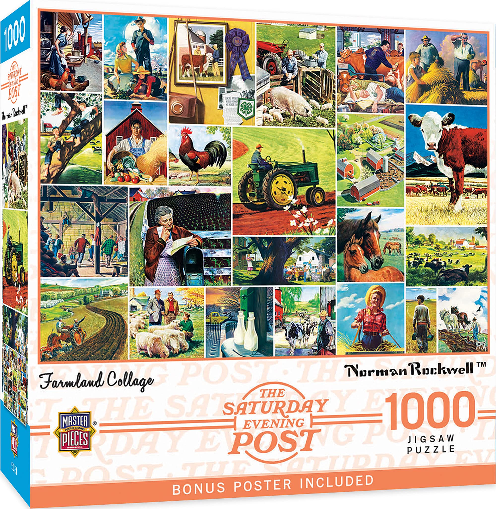 Foto 2 pulgar | Rompecabezas Masterpieces Farmland Collage 1000 Piezas - Venta Internacional.