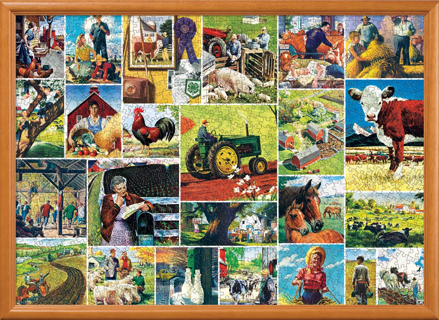 Foto 6 pulgar | Rompecabezas Masterpieces Farmland Collage 1000 Piezas - Venta Internacional.