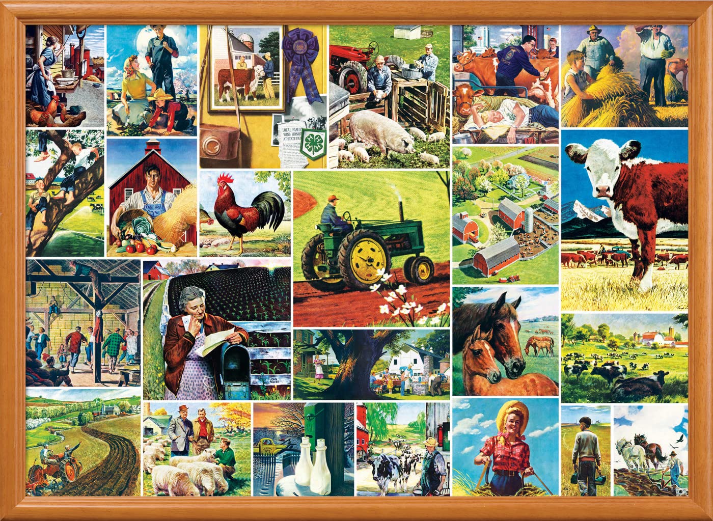 Foto 8 pulgar | Rompecabezas Masterpieces Farmland Collage 1000 Piezas - Venta Internacional.