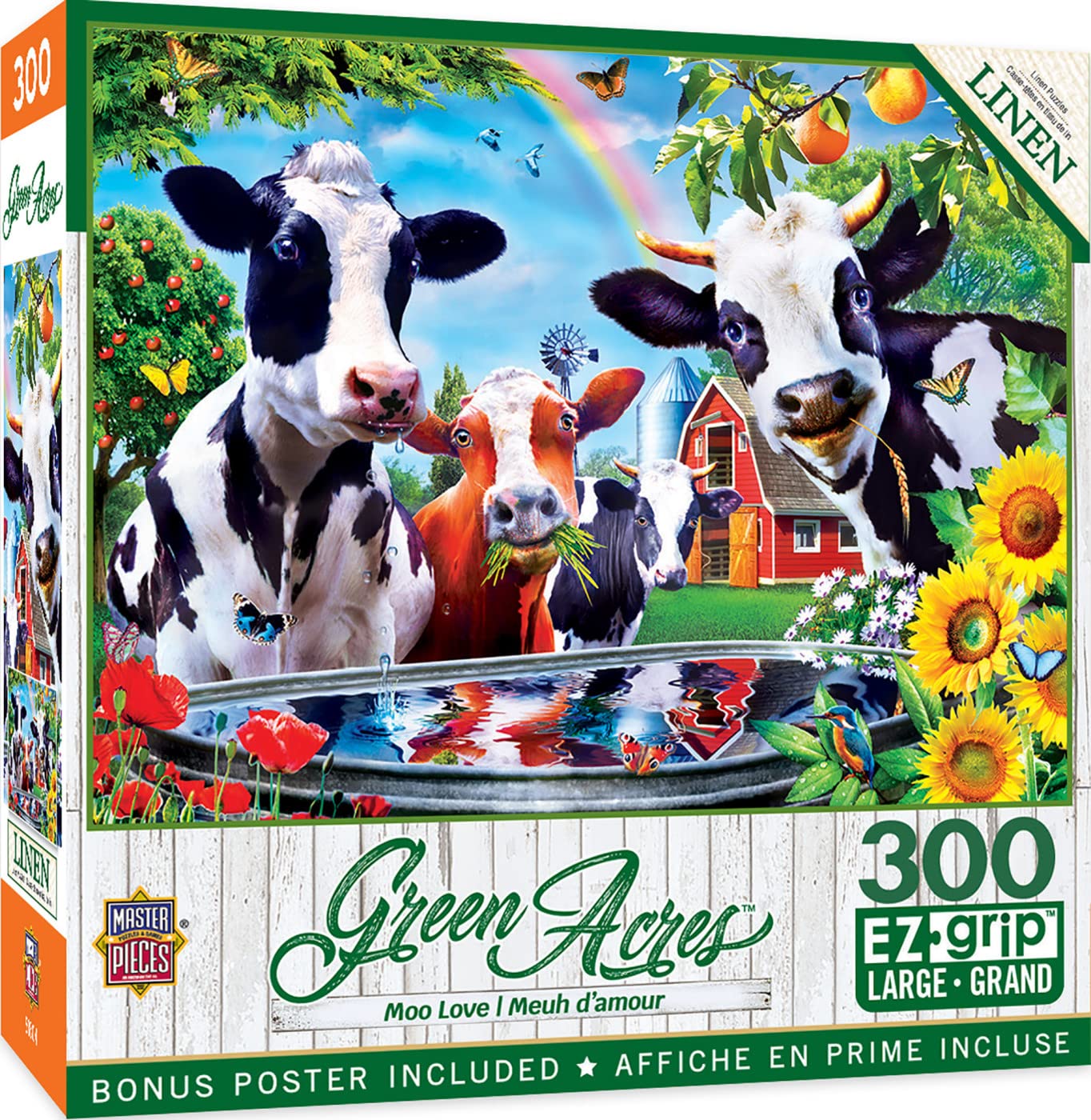 Foto 1 | Rompecabezas Masterpieces Moo Love De 300 Piezas Con Empuñadura Ez Grande - Venta Internacional.