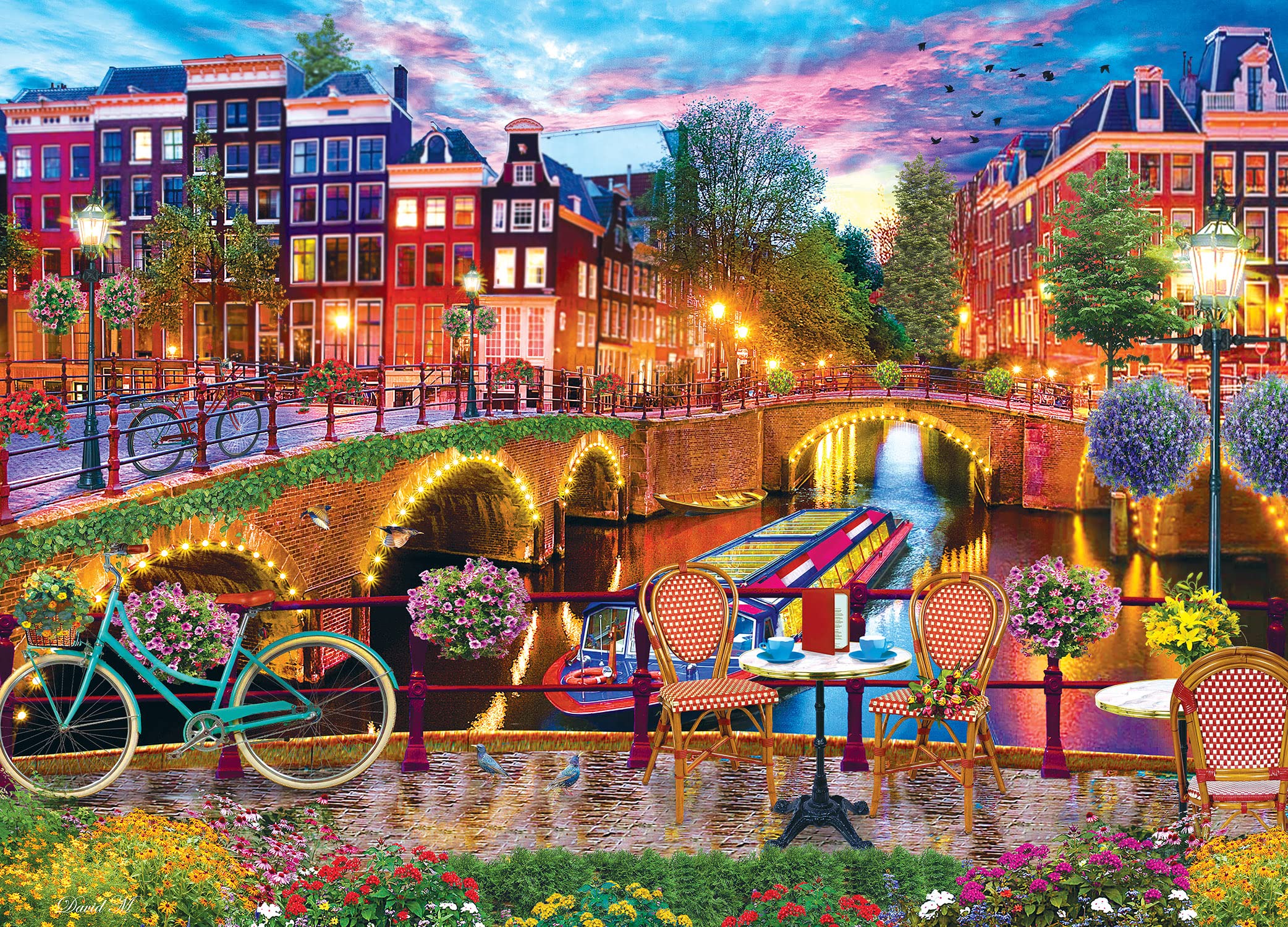 Foto 2 | Rompecabezas Masterpieces Amsterdam Lights 1000 Piezas - Venta Internacional.