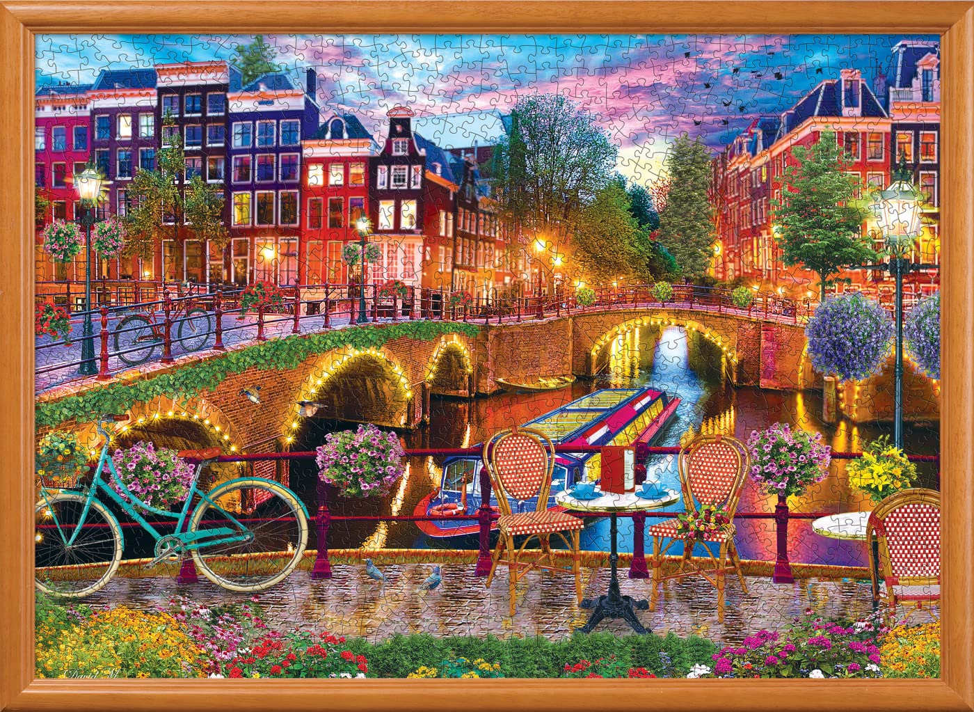 Foto 6 | Rompecabezas Masterpieces Amsterdam Lights 1000 Piezas - Venta Internacional.