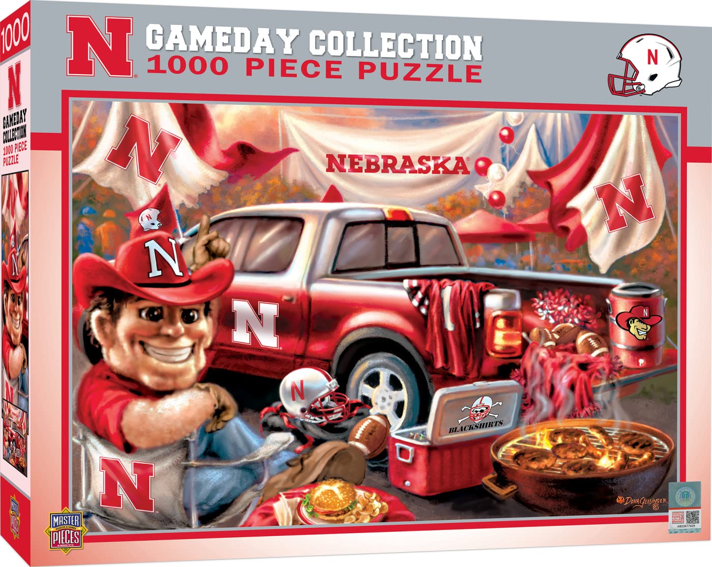 Foto 2 pulgar | Rompecabezas Masterpieces Ncaa Nebraska Cornhuskers 1000 Unidades - Venta Internacional.