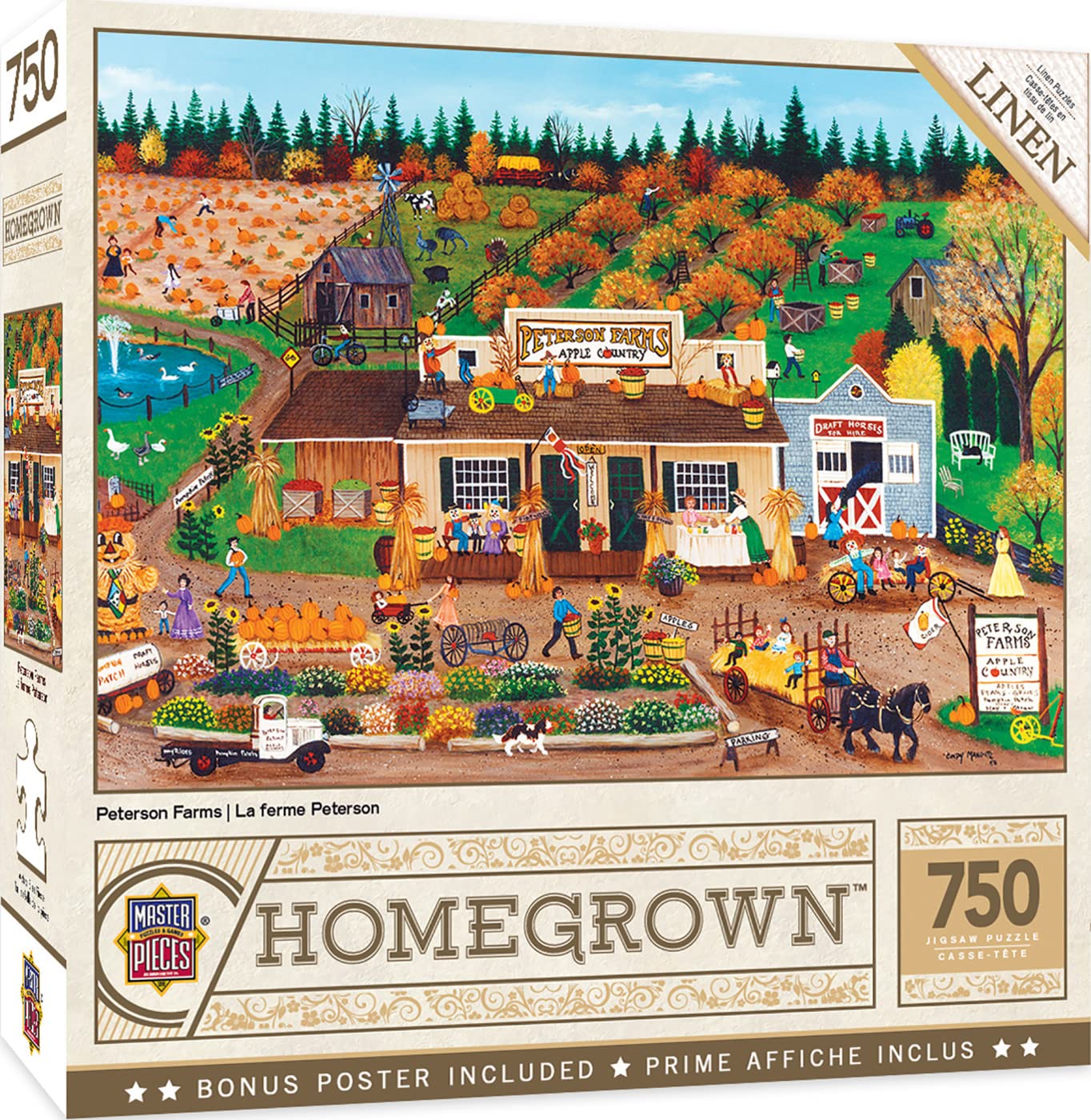 Foto 1 | Rompecabezas Masterpieces Peterson Farms 750 Piezas - Venta Internacional.