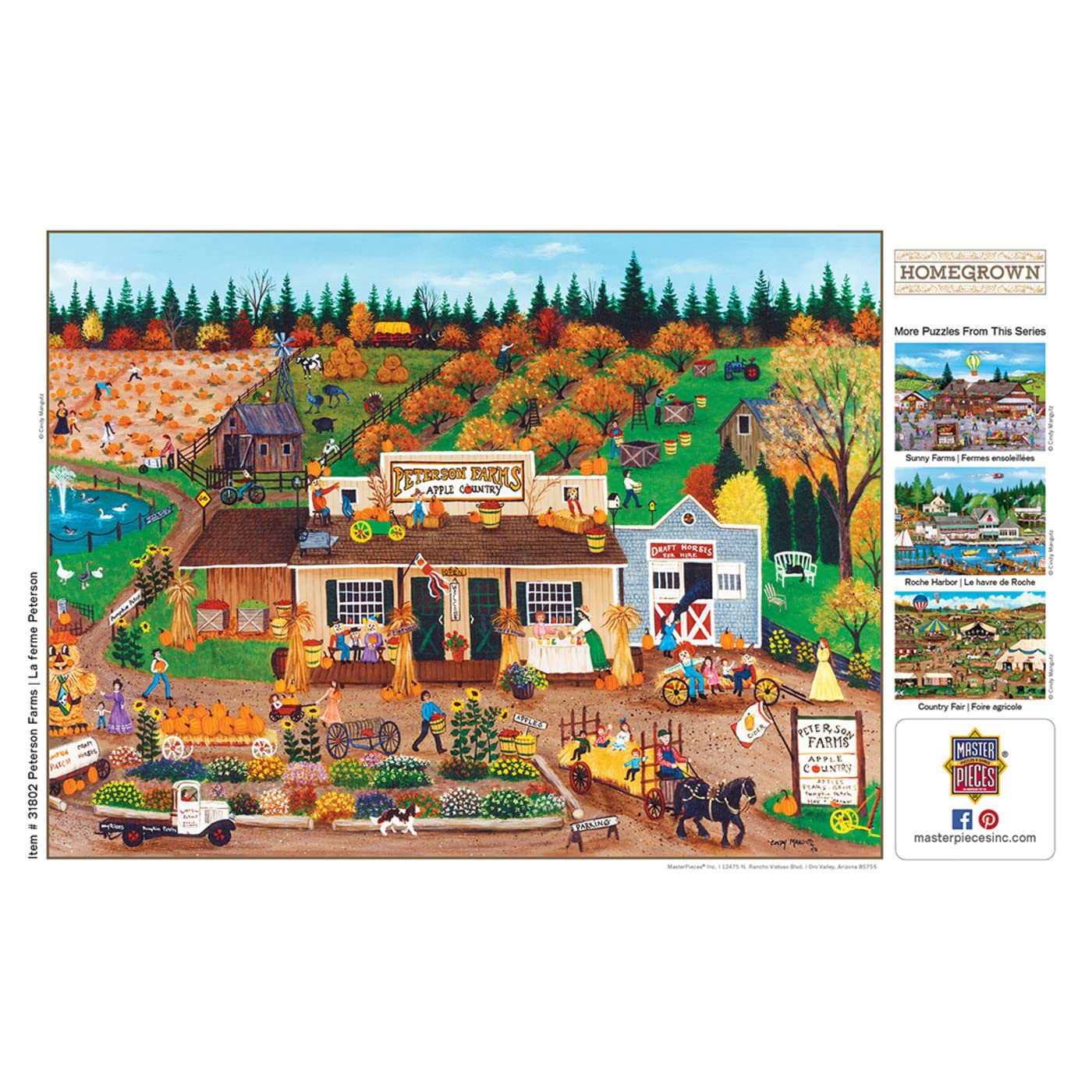 Foto 7 | Rompecabezas Masterpieces Peterson Farms 750 Piezas - Venta Internacional.