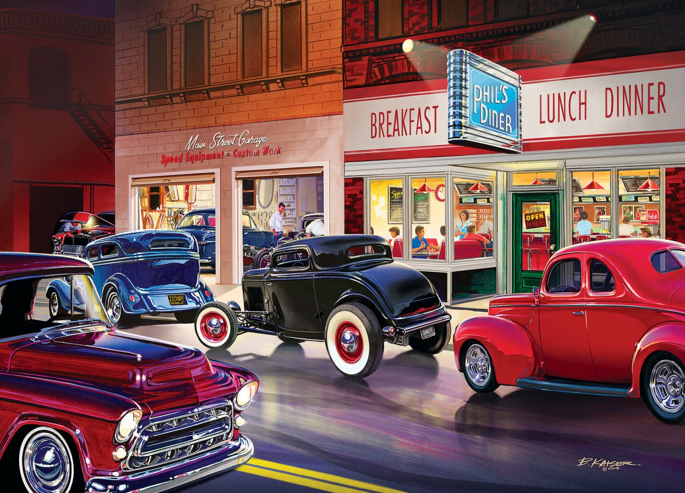 Foto 8 pulgar | Rompecabezas Masterpieces Route 66 Phil's Diner 1000 Piezas - Venta Internacional.