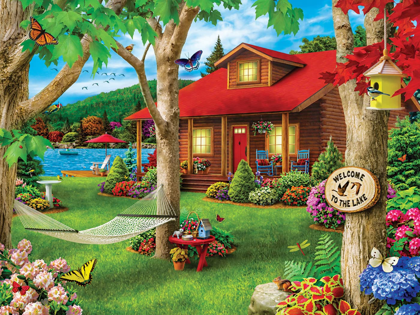 Foto 2 | Rompecabezas Masterpieces Lakeside Retreat 750 Piezas - Venta Internacional.