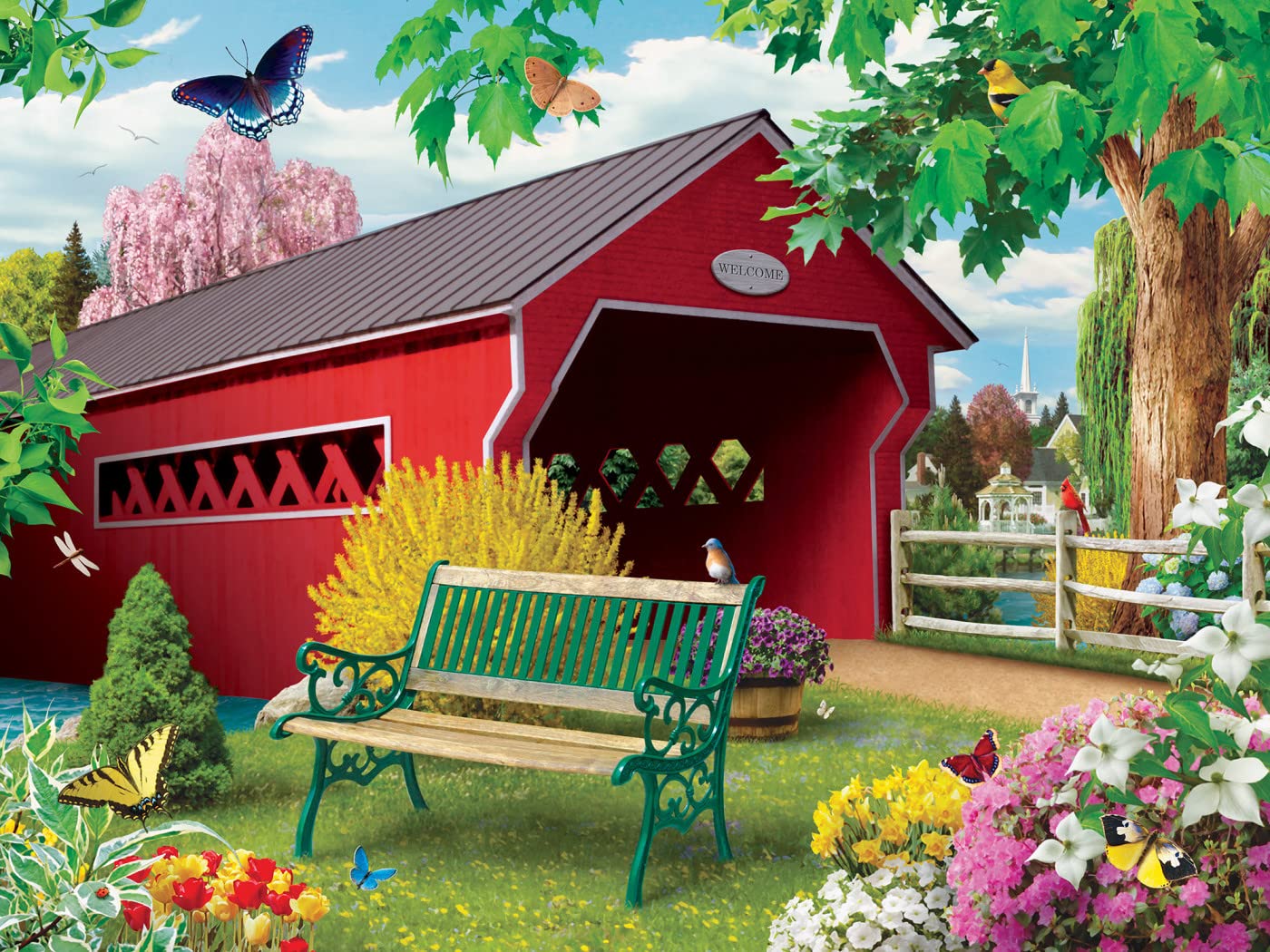 Foto 2 | Rompecabezas Masterpieces Springtime 750 Piezas - Venta Internacional.