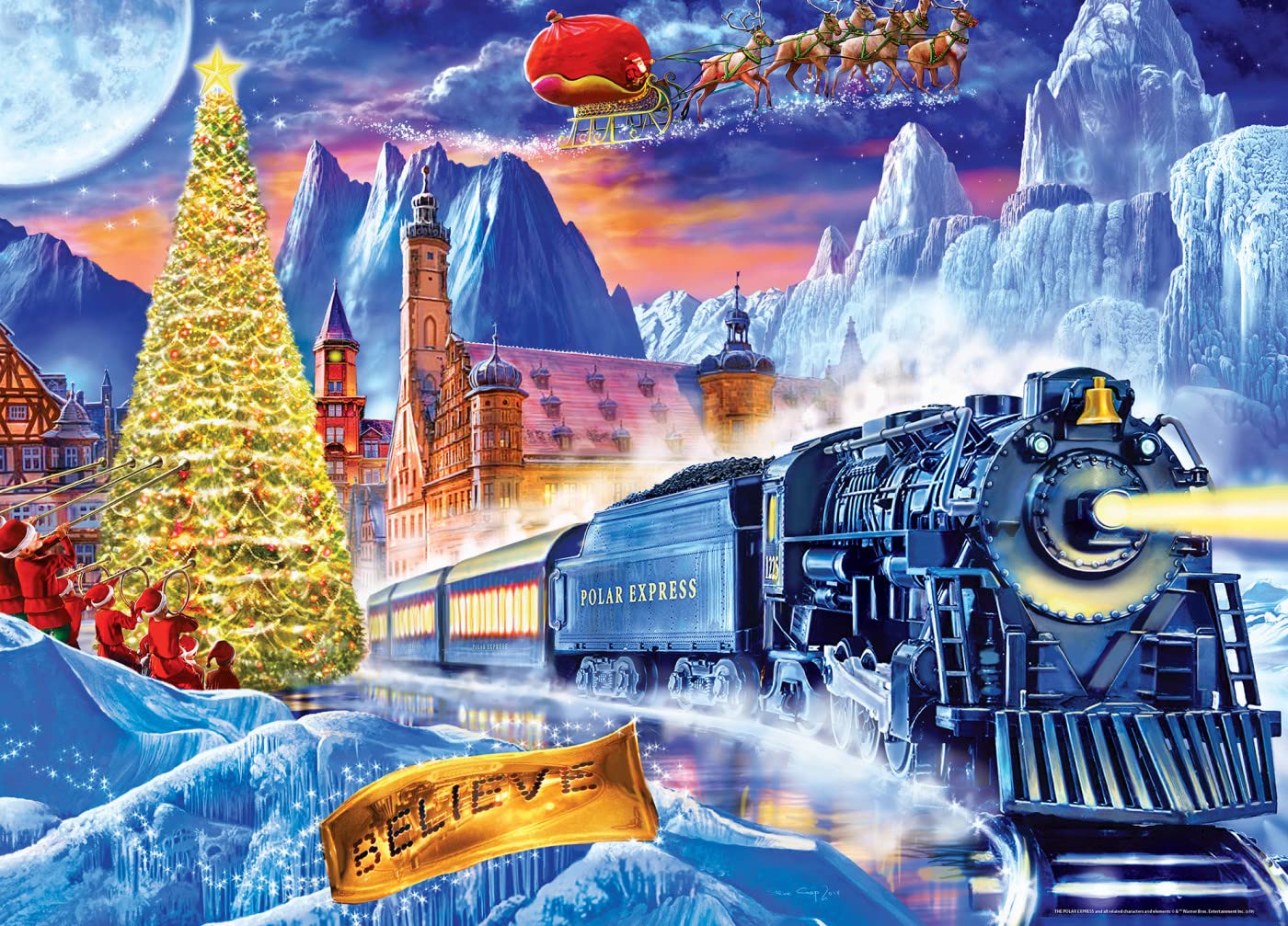 Foto 3 pulgar | Rompecabezas Masterpieces The Polar Express 1000 Piezas - Venta Internacional.