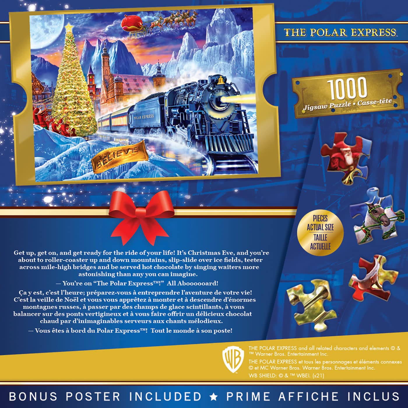 Foto 4 pulgar | Rompecabezas Masterpieces The Polar Express 1000 Piezas - Venta Internacional.