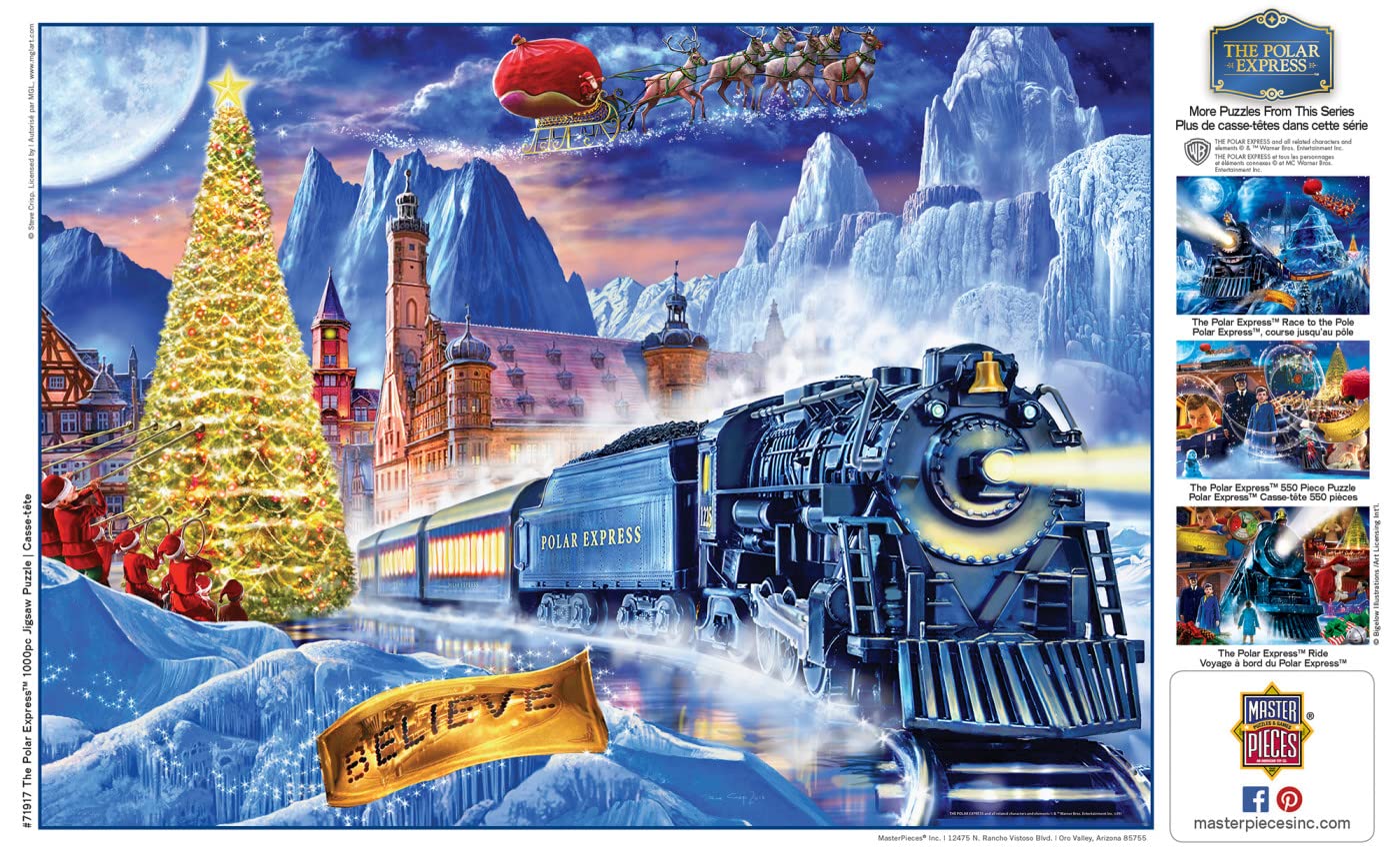 Foto 8 pulgar | Rompecabezas Masterpieces The Polar Express 1000 Piezas - Venta Internacional.