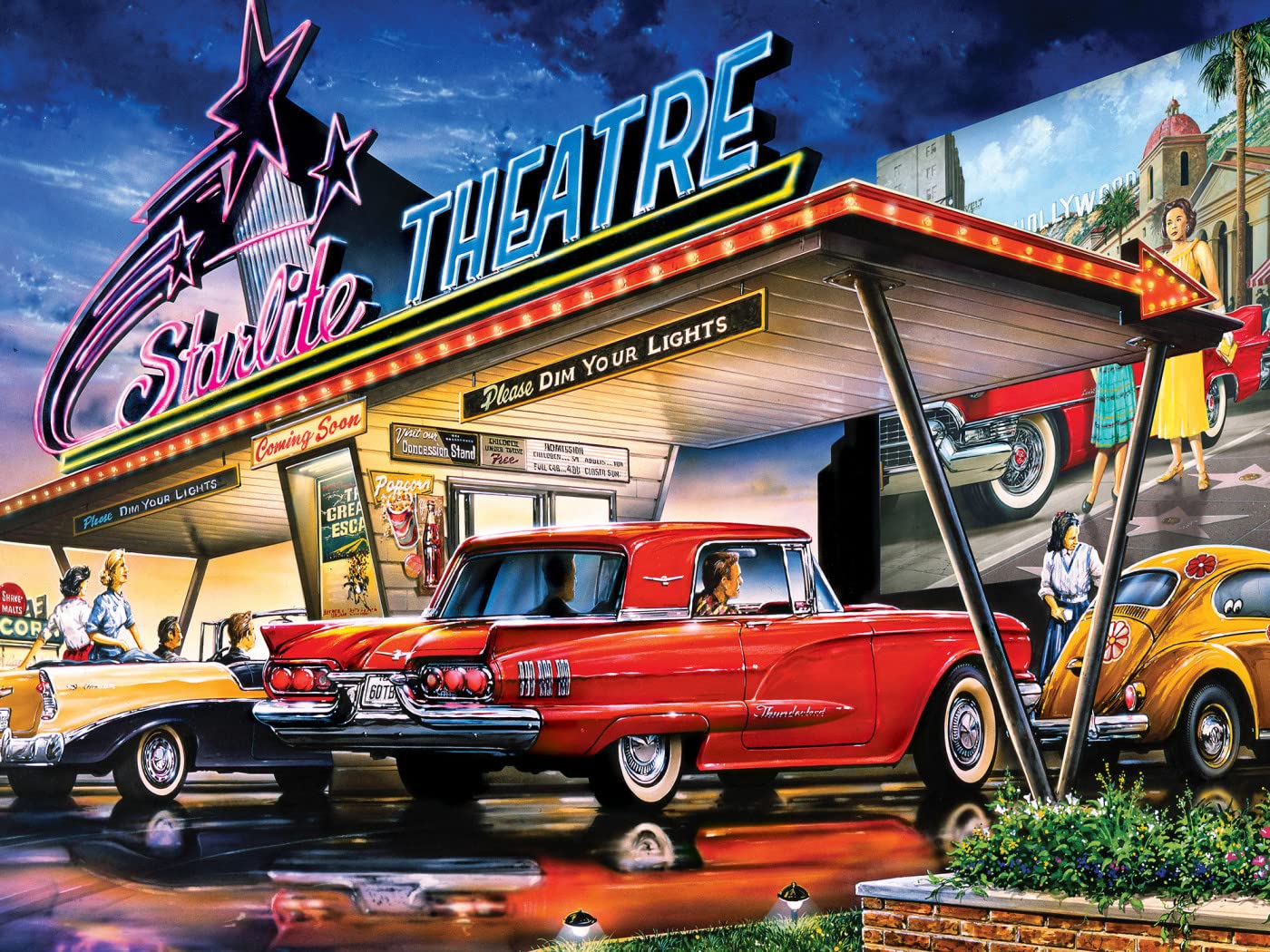 Foto 3 pulgar | Rompecabezas Masterpieces Starlite Drive-in 550 Piezas - Venta Internacional.
