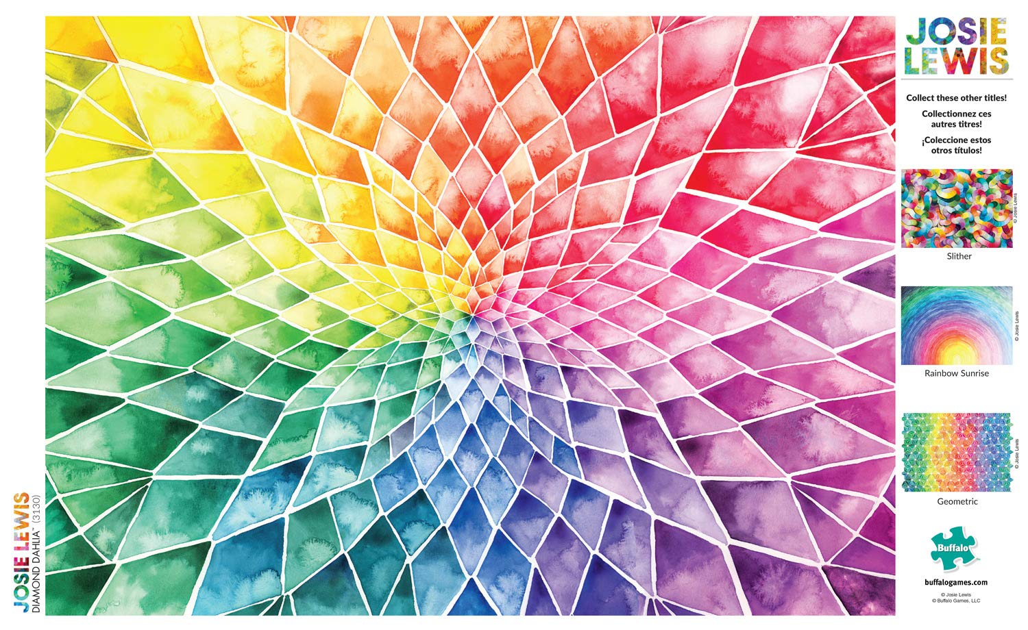 Foto 6 pulgar | Rompecabezas Buffalo Games Josie Lewis Diamond Dahlia, 500 Unidades - Venta Internacional.