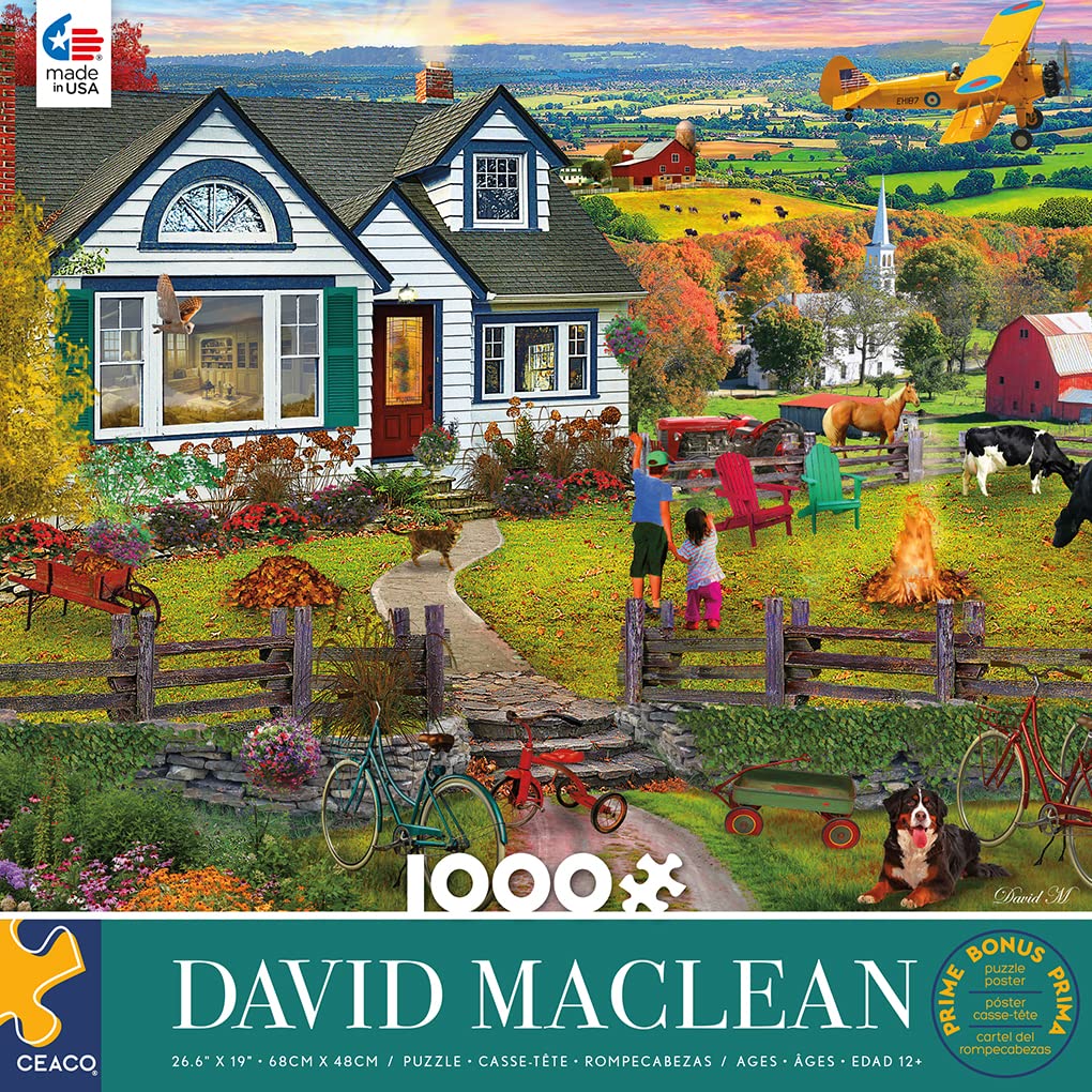 Foto 2 | Rompecabezas Ceaco David Maclean The Fly De 1000 Piezas - Venta Internacional.
