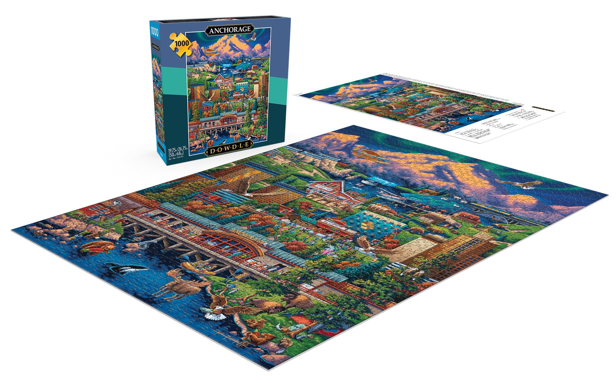 Foto 4 | Rompecabezas Buffalo Games Anchorage 1000 Piezas Para Adultos - Venta Internacional.