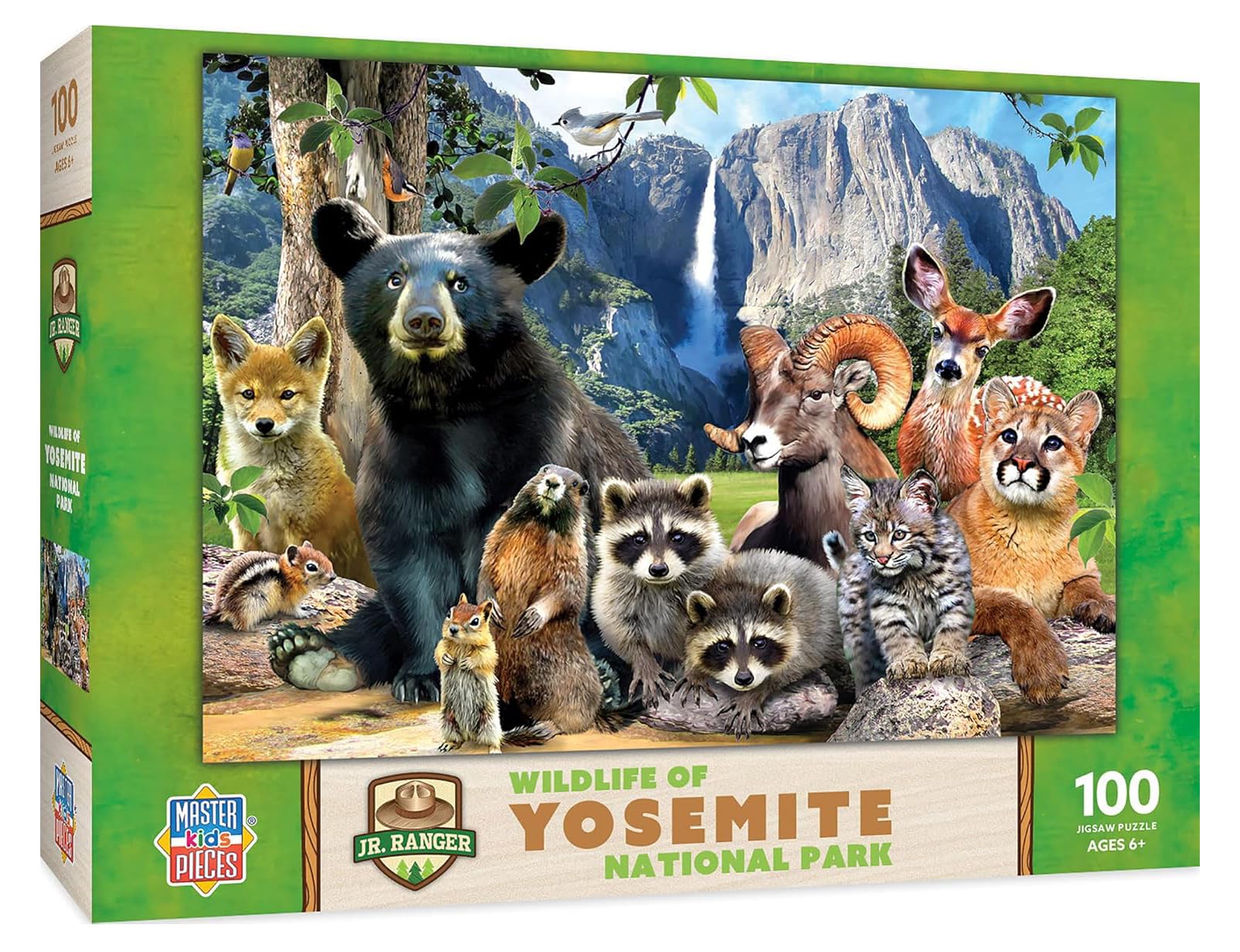 Foto 1 | Rompecabezas Masterpieces Wildlife Of Yosemite 100 Piezas - Venta Internacional.