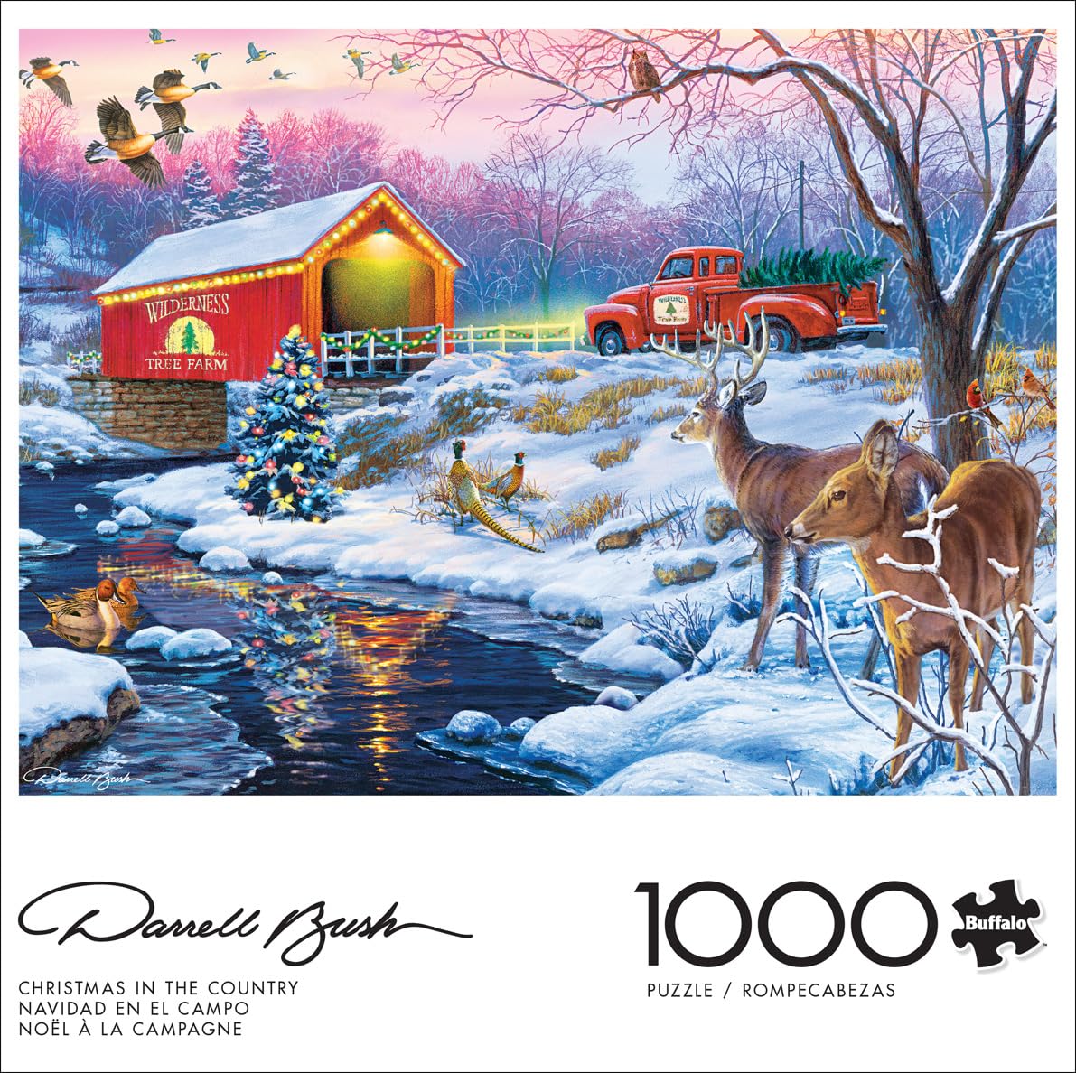 Foto 2 | Rompecabezas Buffalo Games Darrell Bush Christmas 1000 Piezas - Venta Internacional.