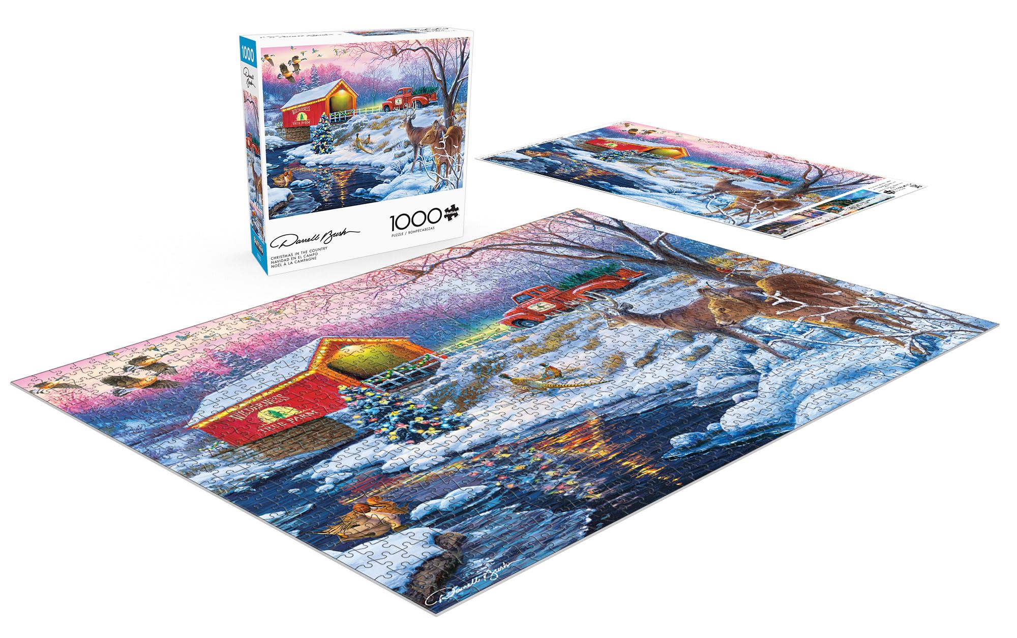 Foto 4 | Rompecabezas Buffalo Games Darrell Bush Christmas 1000 Piezas - Venta Internacional.