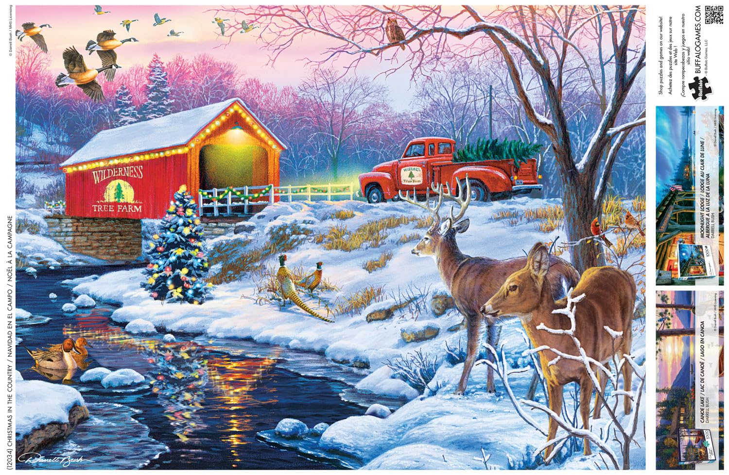 Foto 5 | Rompecabezas Buffalo Games Darrell Bush Christmas 1000 Piezas - Venta Internacional.
