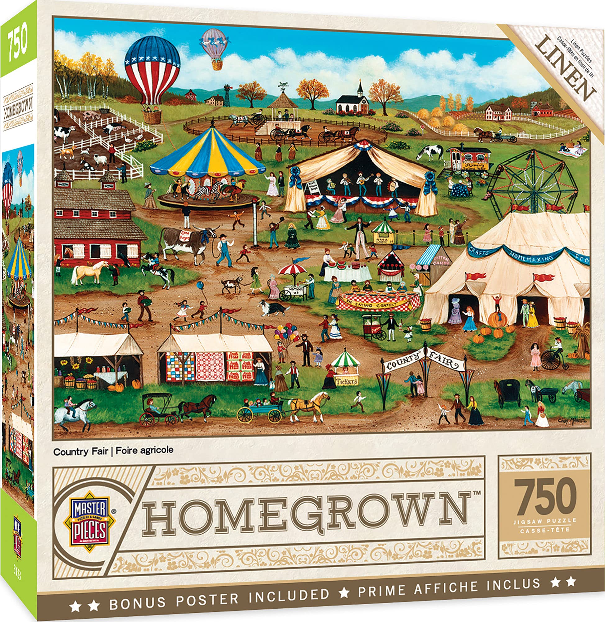 Rompecabezas Masterpieces Country Fair 750 Piezas - Venta Internacional.