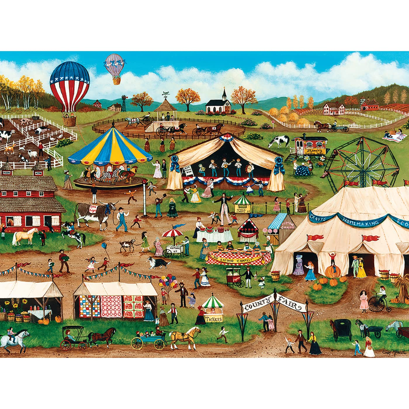 Foto 3 pulgar | Rompecabezas Masterpieces Country Fair 750 Piezas - Venta Internacional.