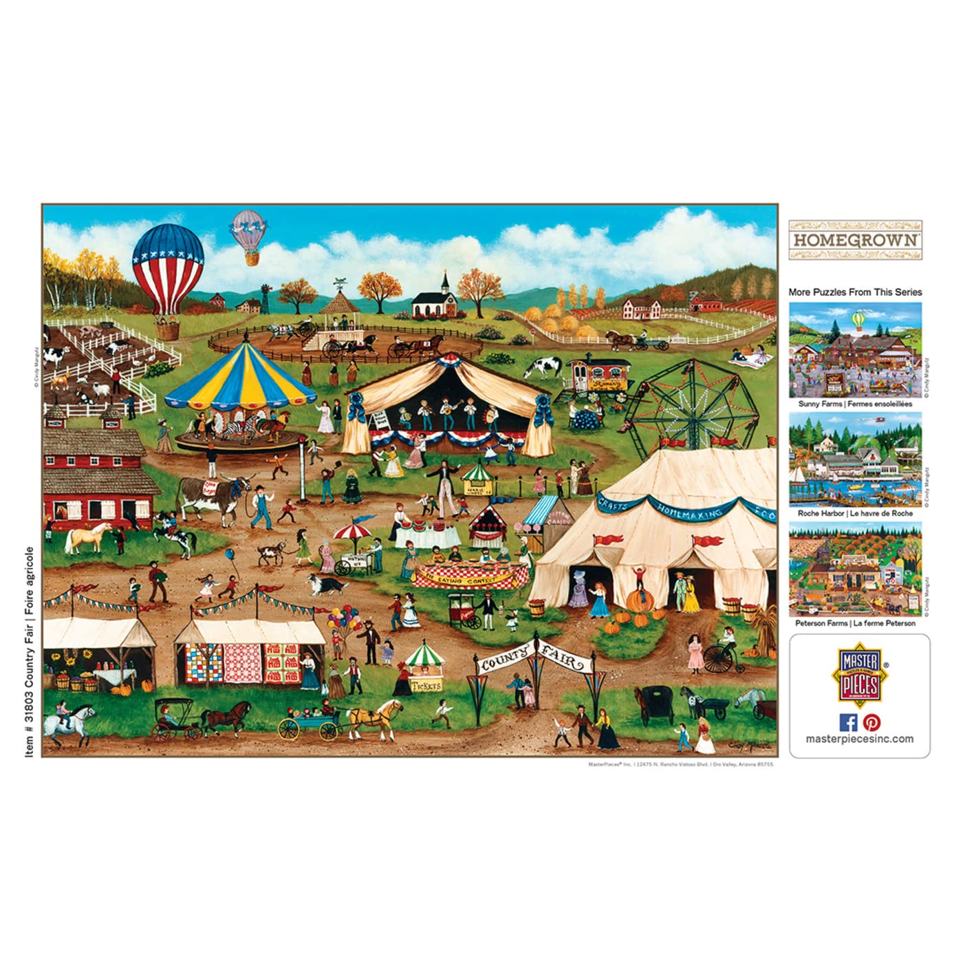 Foto 7 pulgar | Rompecabezas Masterpieces Country Fair 750 Piezas - Venta Internacional.