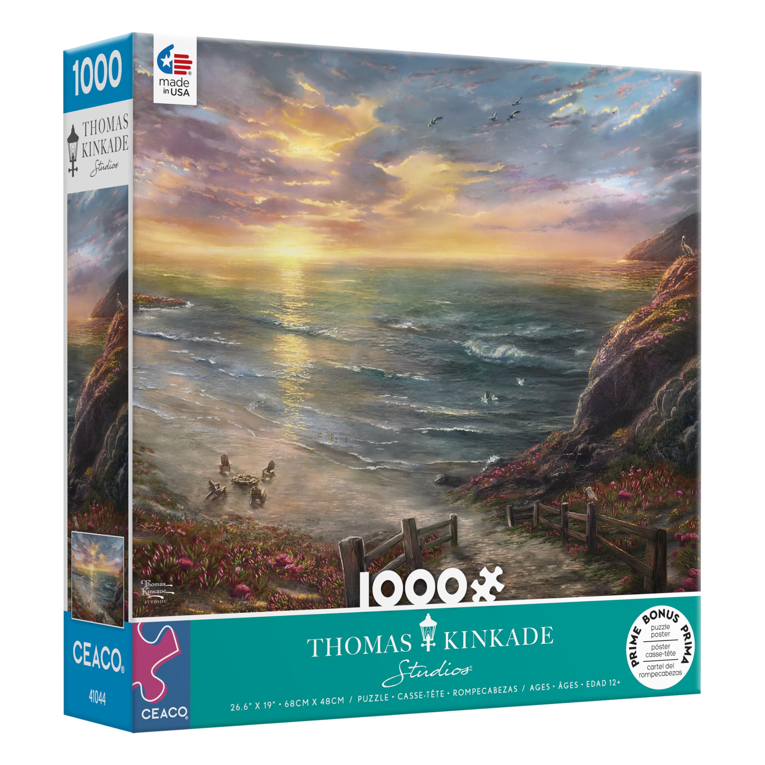 Foto 4 pulgar | Rompecabezas Ceaco Thomas Kinkade Beachside Gathering 1000 Piezas - Venta Internacional.