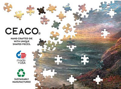 Foto 5 | Rompecabezas Ceaco Thomas Kinkade Beachside Gathering 1000 Piezas - Venta Internacional.