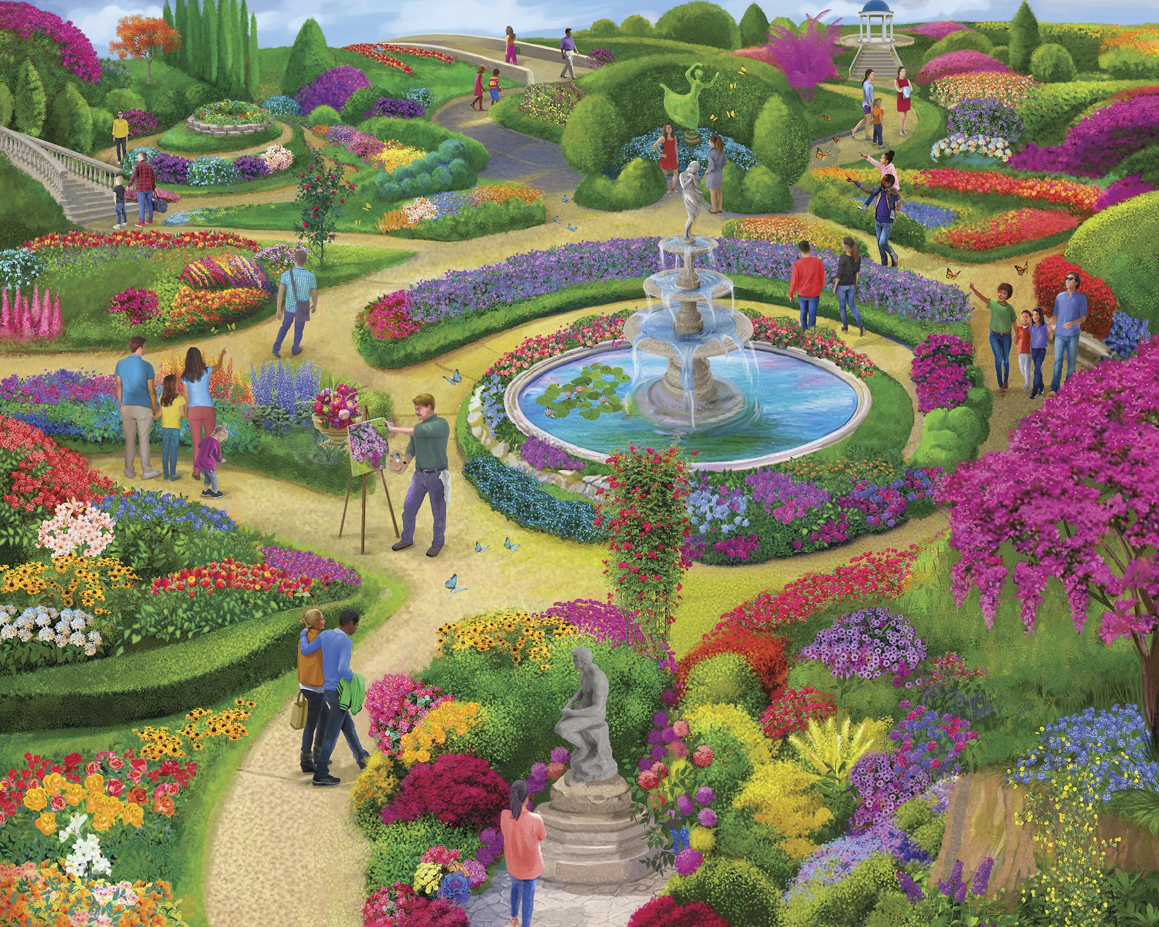 Rompecabezas Ceaco Fantastic Garden 1000 Piezas - Venta Internacional.