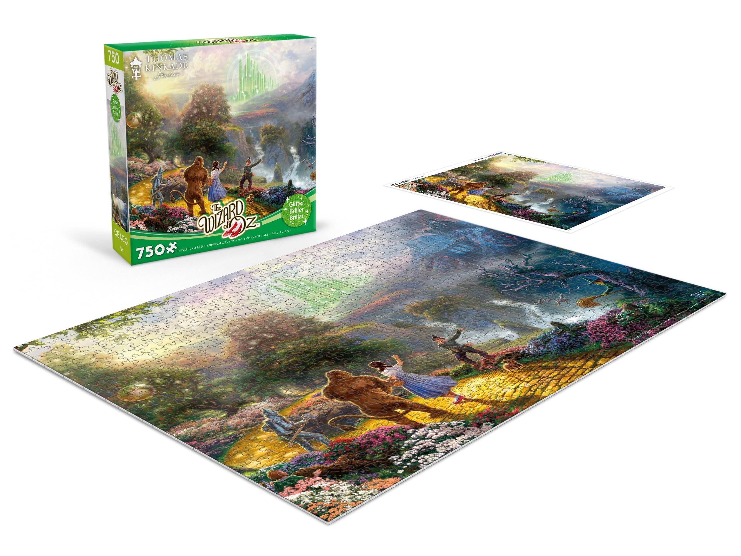 Foto 5 pulgar | Rompecabezas Ceaco Thomas Kinkade El Mago De Oz 750 Piezas - Venta Internacional.