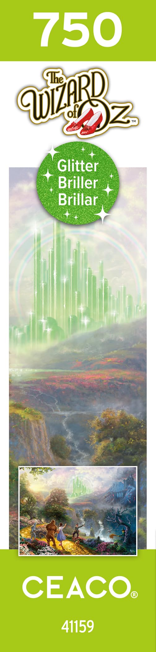 Foto 8 pulgar | Rompecabezas Ceaco Thomas Kinkade El Mago De Oz 750 Piezas - Venta Internacional.