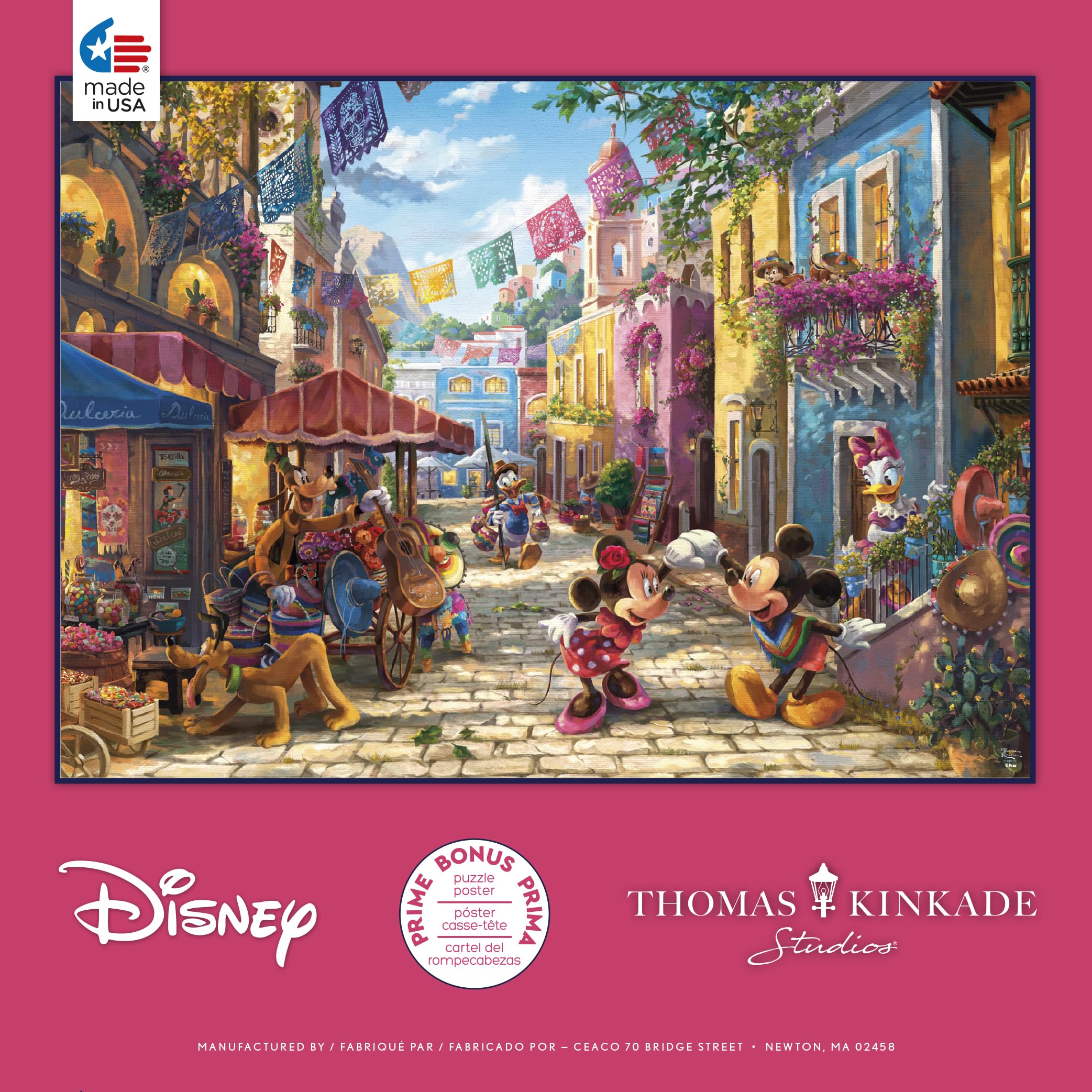 Foto 3 | Rompecabezas Ceaco Thomas Kinkade Disney Mickey Minnie 1000 Piezas - Venta Internacional.