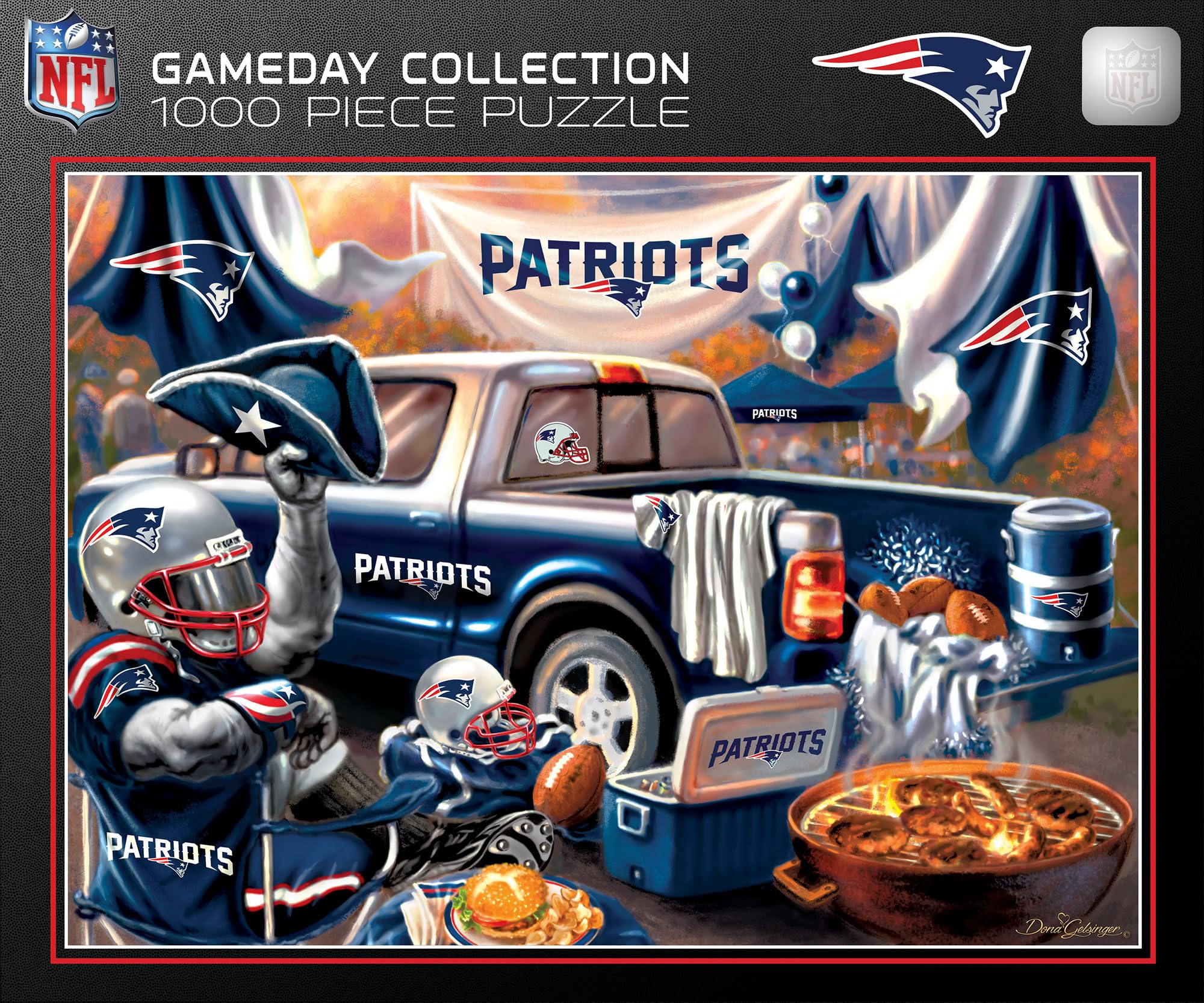 Rompecabezas Masterpieces Nfl New England Patriots, 1000 Unidades - Venta Internacional.