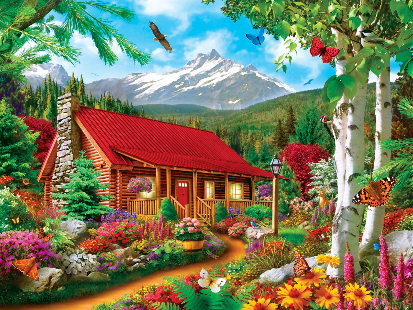 Foto 7 | Rompecabezas Masterpieces Mountain Hideaway 300 Piezas - Venta Internacional.