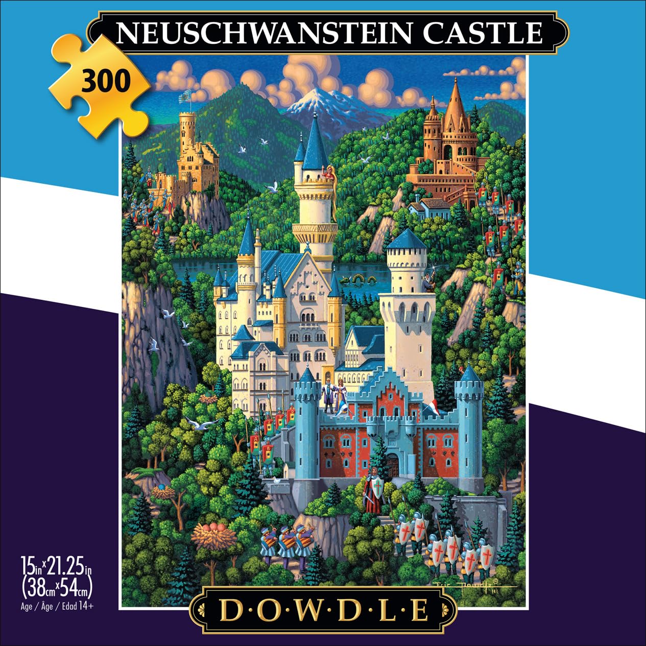 Foto 3 pulgar | Rompecabezas Buffalo Games Dowdle Neuschwanstein Castle 300 Piezas - Venta Internacional.