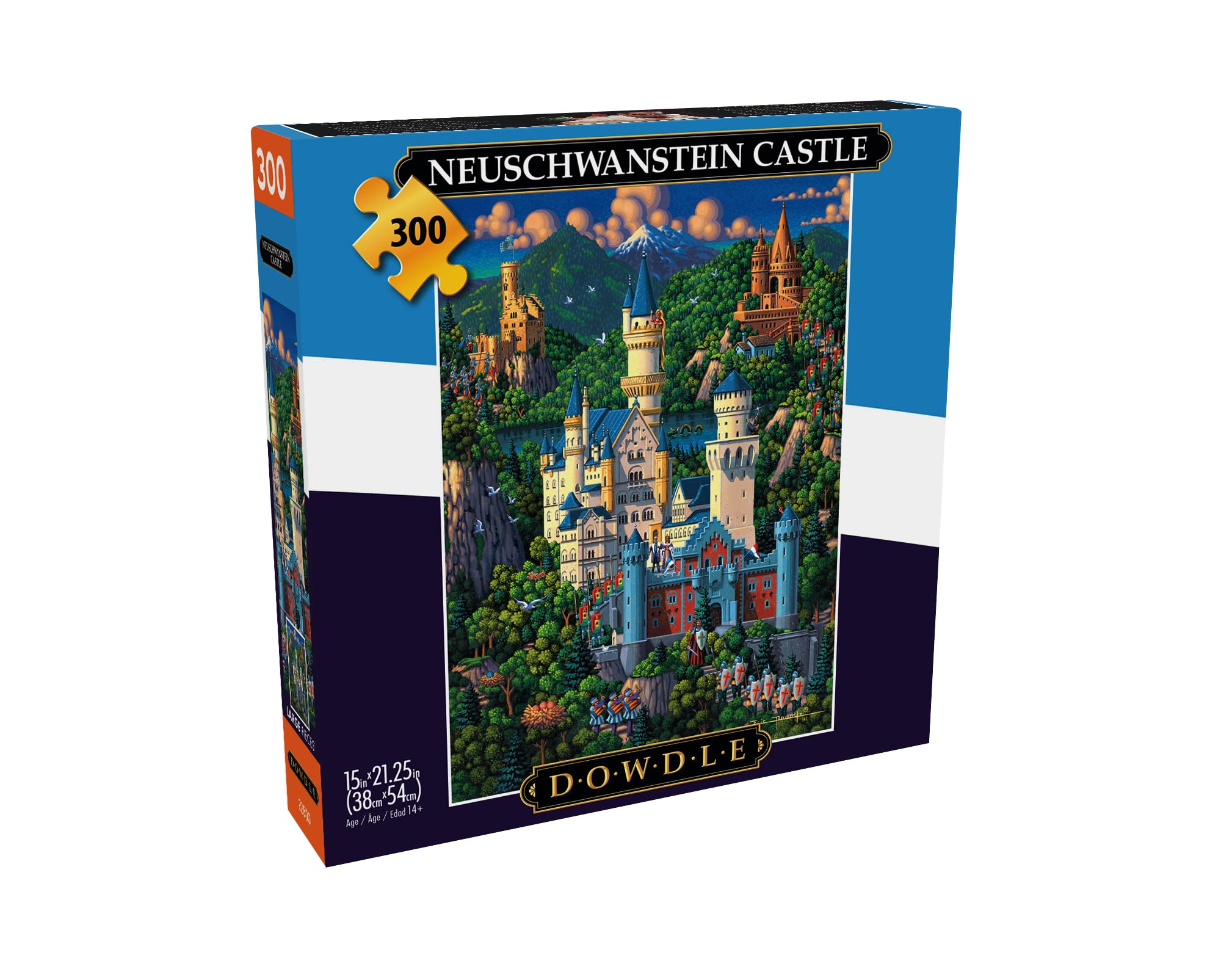 Foto 4 pulgar | Rompecabezas Buffalo Games Dowdle Neuschwanstein Castle 300 Piezas - Venta Internacional.