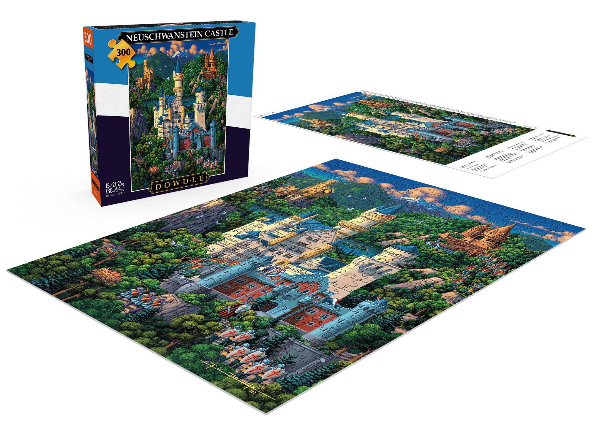 Foto 5 pulgar | Rompecabezas Buffalo Games Dowdle Neuschwanstein Castle 300 Piezas - Venta Internacional.