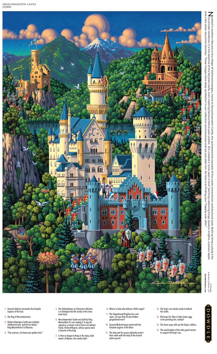 Foto 5 | Rompecabezas Buffalo Games Dowdle Neuschwanstein Castle 300 Piezas - Venta Internacional.