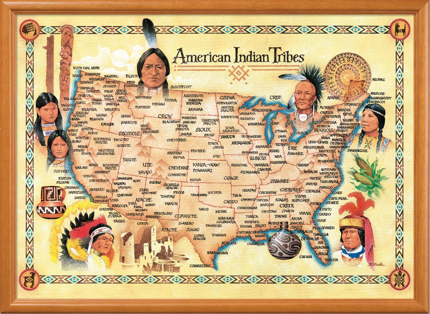 Foto 8 pulgar | Rompecabezas Masterpieces American Indian Tribes 550 Piezas - Venta Internacional.