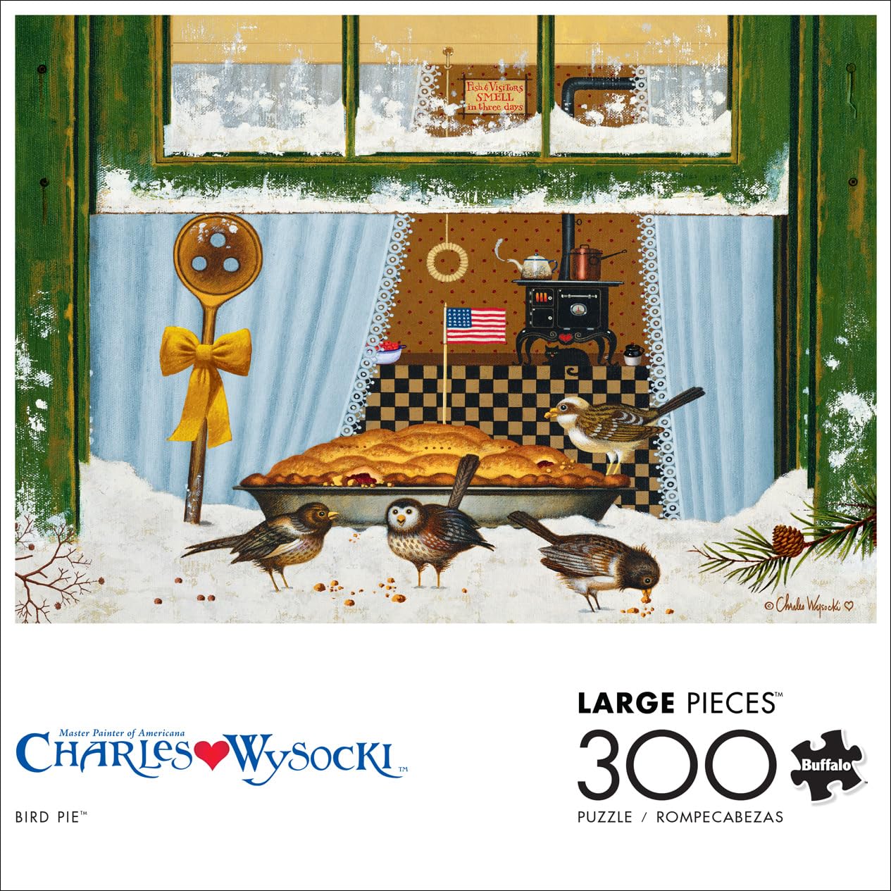 Foto 3 pulgar | Rompecabezas Buffalo Games Charles Wysocki Bird Pie, 300 Piezas - Venta Internacional.