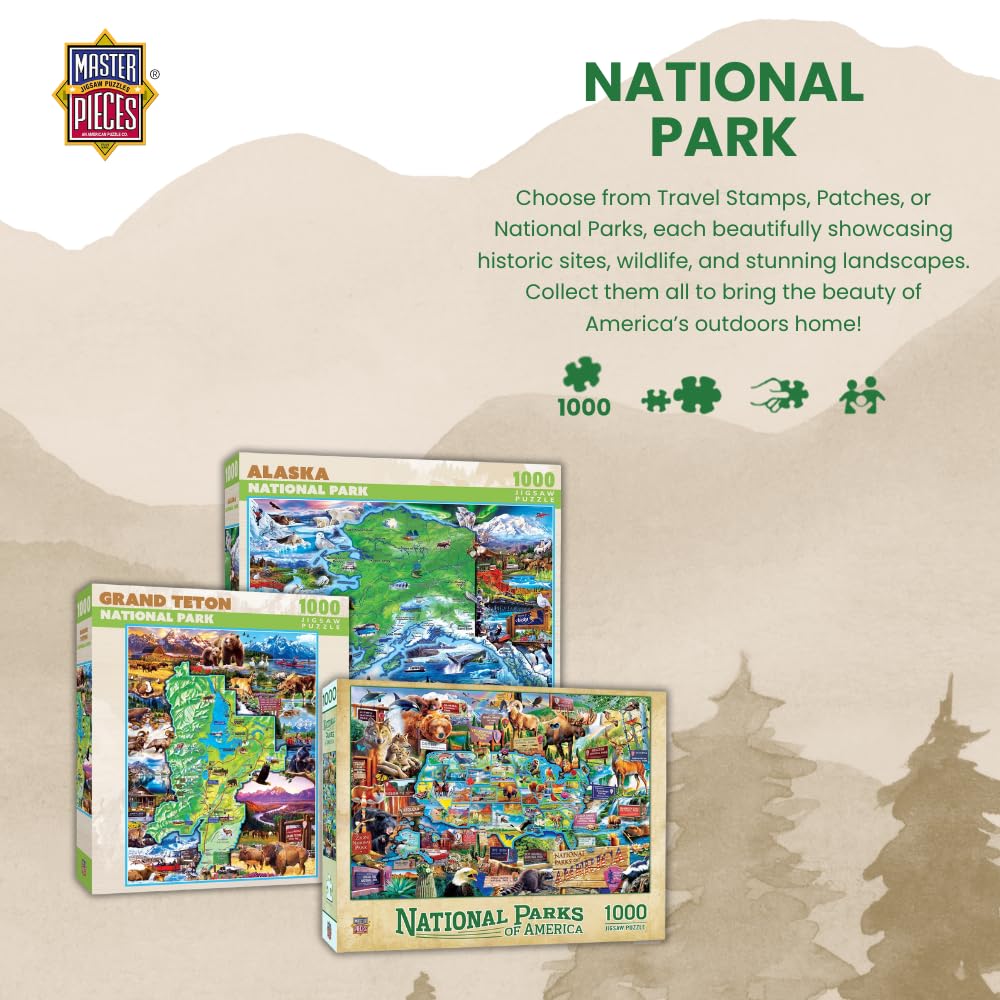 Foto 2 | Rompecabezas Masterpieces Great Smoky Mountains 1000 Piezas - Venta Internacional.