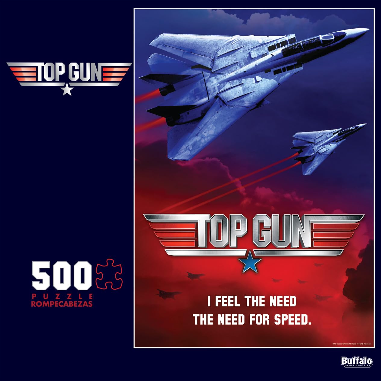 Foto 3 pulgar | Rompecabezas Paramount Top Gun De Buffalo Games, 500 Piezas - Venta Internacional.